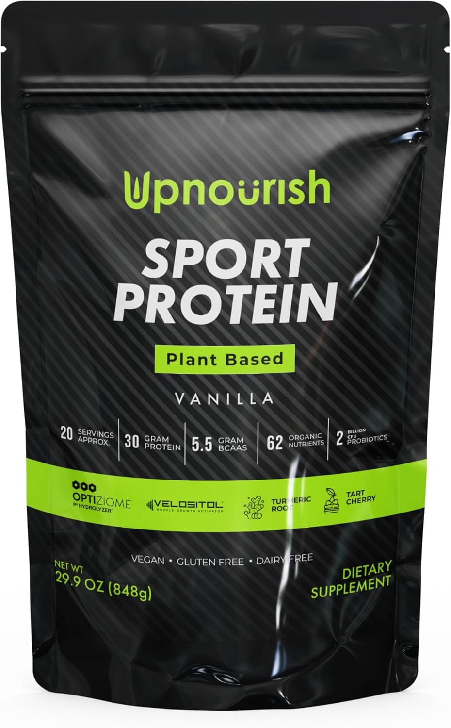 Vegan Sport Protein Powder Vanilla – 30g Plant Based Protein