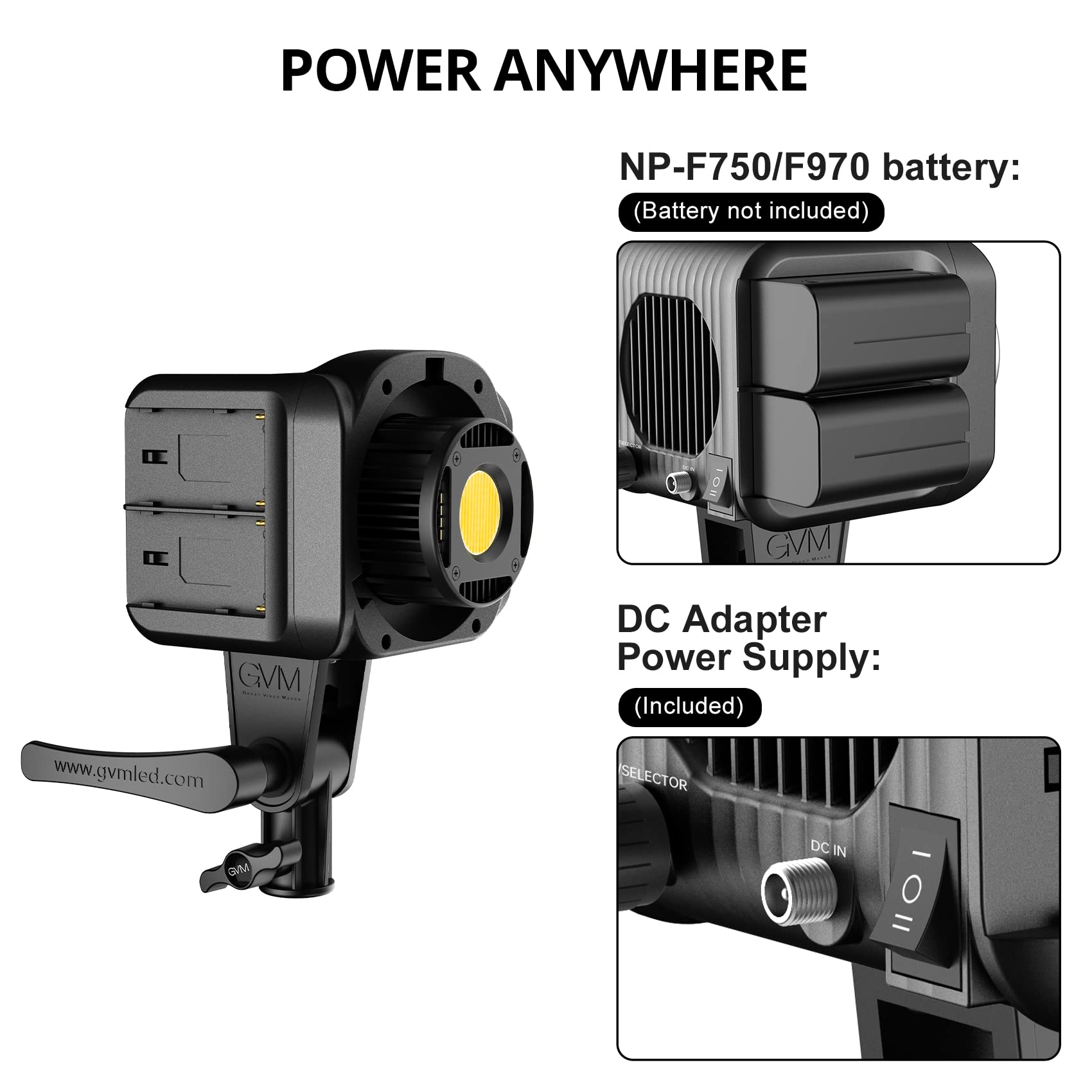 GVM LED Videoleuchte mit Softbox, 80W COB Videolicht Studiolicht mit Stativ, Bi-Color 2700K-7500K Fotografie Dauerlicht für Studio Film Streaming, 44100lux/0.5m CRI97+ 8 Licht Effekte APP Steuerung