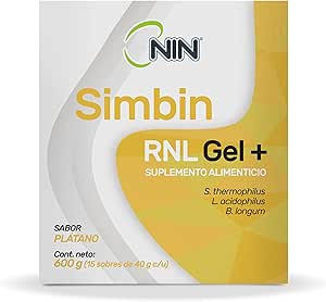 Simbin RNL Gel+ Sabor Plátano Nueva presentación en sobre 40g c/u ...
