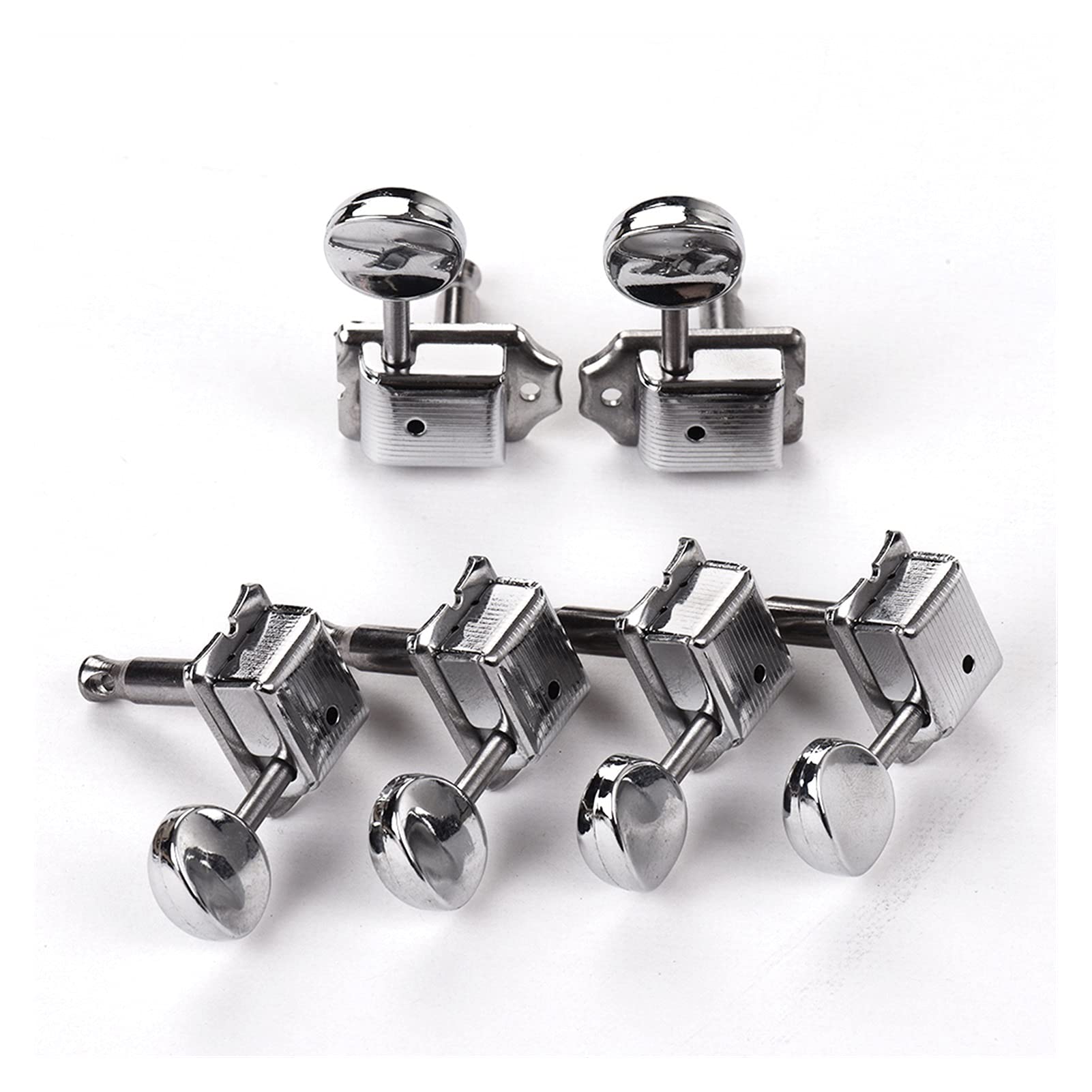Clavijas Afinación 6 Sintonizadores De Bloqueo De Guitarra Semiculcidos En Línea Tuning Pegs Máquinas Cabezales Conjunto para S T Tele Electric Guitar