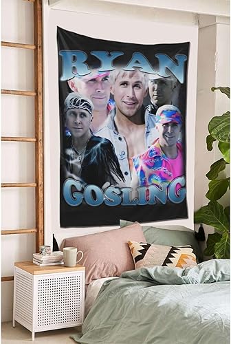 Miniatura 3 de Emigress Ryan Gosling - Tapiz para colgar en la pared, póster para dormitorio, decoración del hogar, 60 x 40 pulgadas