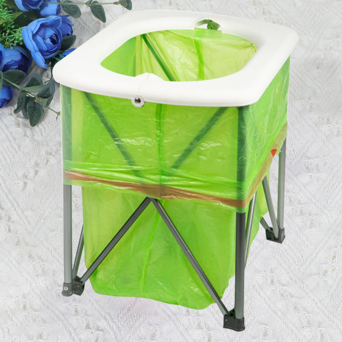 Amosfun Tragbare Klapptoilette Multifunktional, Faltbar, Leicht, für Reisen