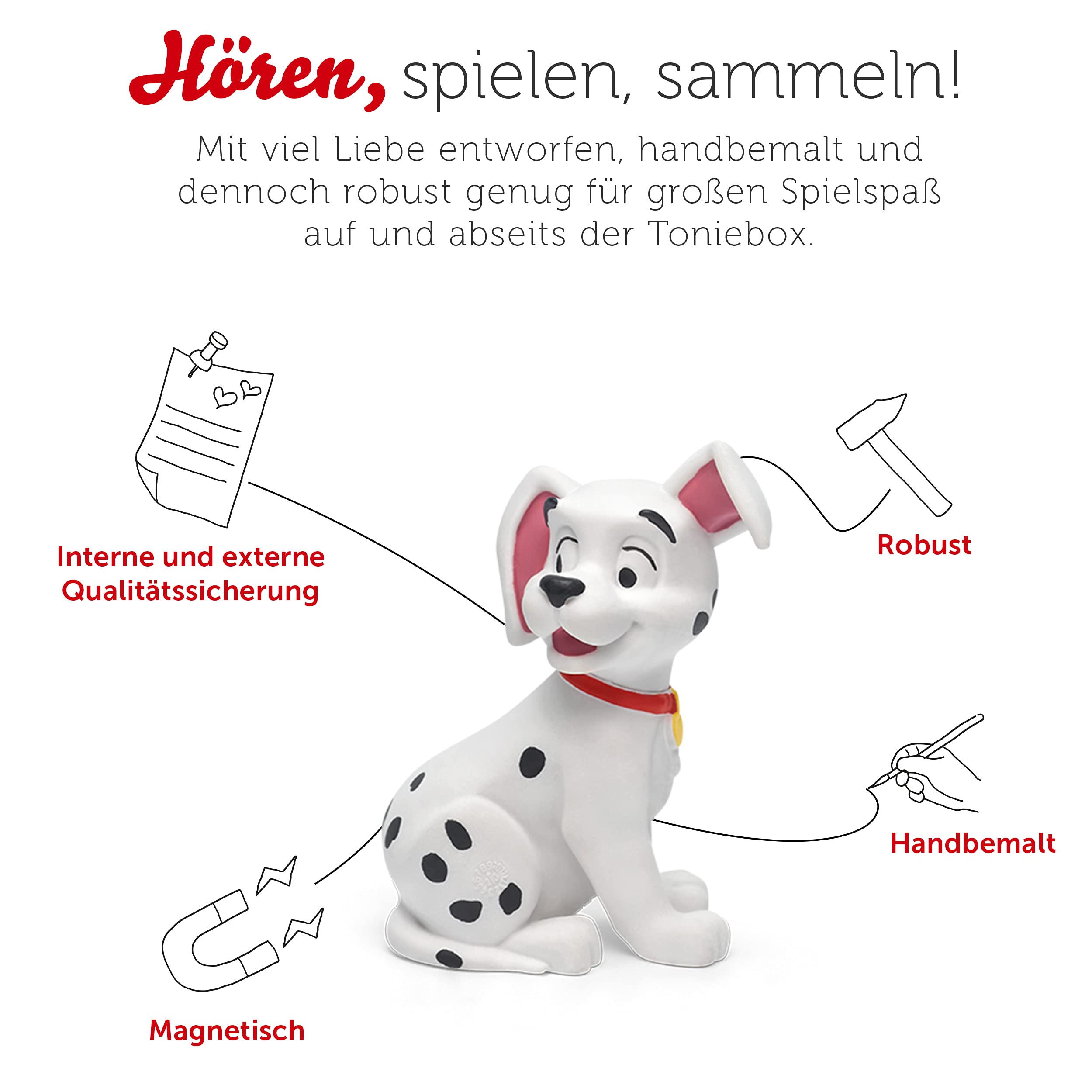 Tonies - Statuetta Udito Rossa Per Toniebox - 90 Minuti