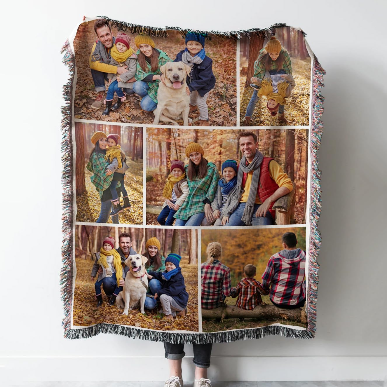 Amazon.com: iBedding Custom Woven Tapestry Blanket with Photo