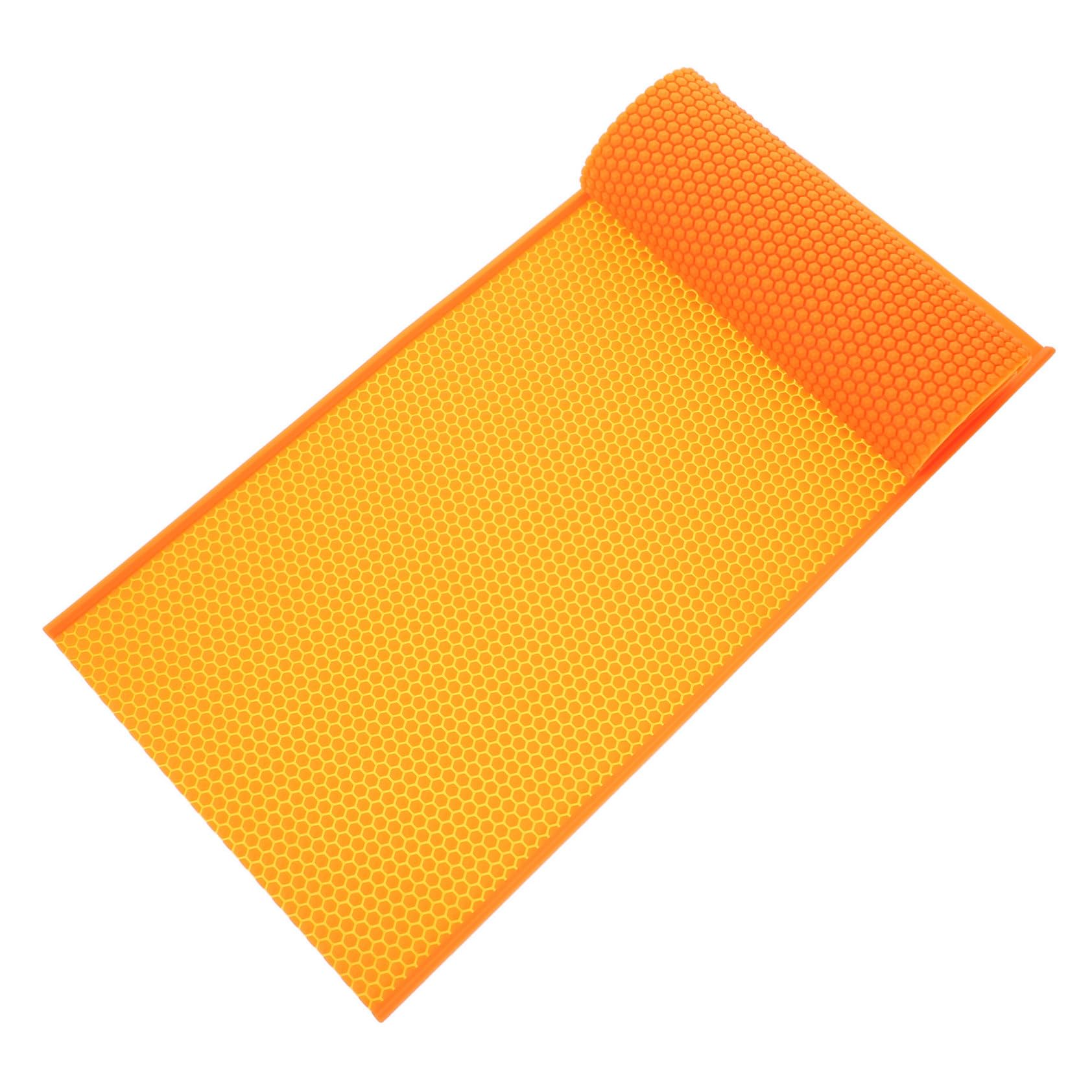 GALPADA Stampo in Silicone Arancione per Foglio di Cera d Api Flessibile, Pratico ed Facile da Usare, per Attività Fai-da-te di Apicoltura e Artigianato