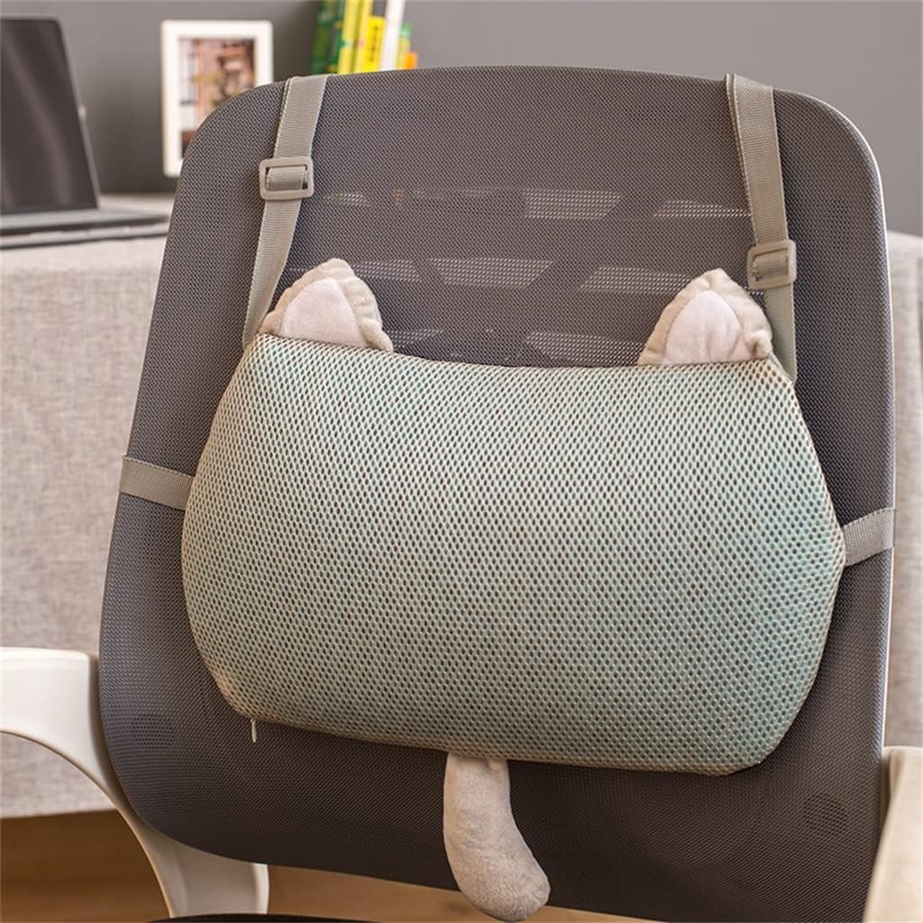 Breathable Chair Cushion Office Seat Lumbar Pillow Car Back Thin