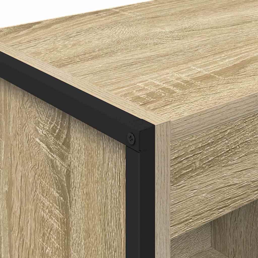 Regał na książki Sonoma 80 x 30 x 155 cm, materiał drewnopochodny, przemysłowy regał stojący do salonu, sypialni, biura, trwały