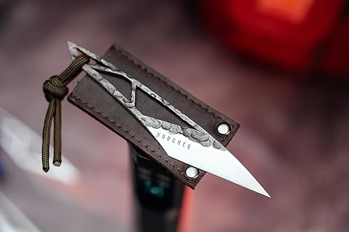 Miniatura 1 de Cuchillo de bolsillo hecho a mano kiridashi, cuchillo utilitario edc, cuchillo de cuello (tratado con crio de acero n690, OSA02 4.1 pulgadas)