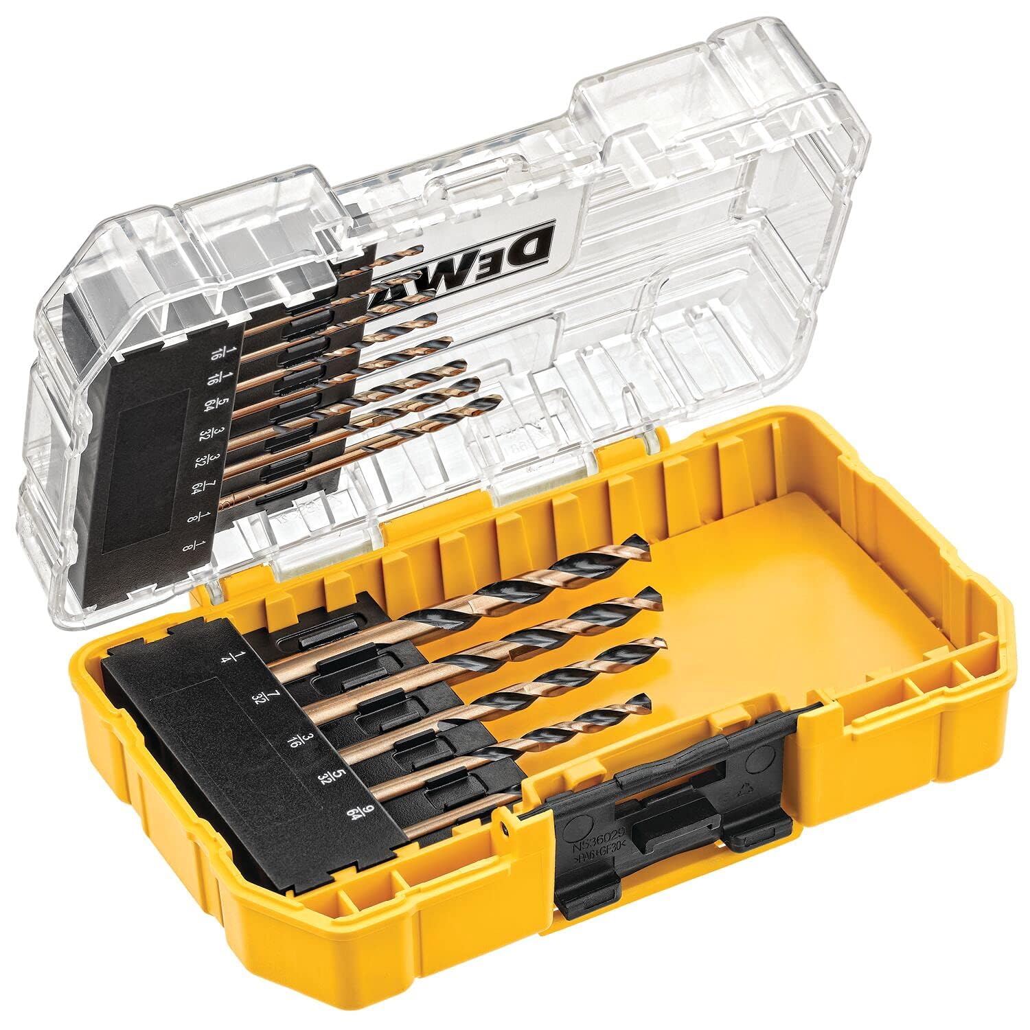 DEWALT Black Oxide Drill Bit Set with Pilot Point, 13-Piece (DW1163) ,1 Pack - 3