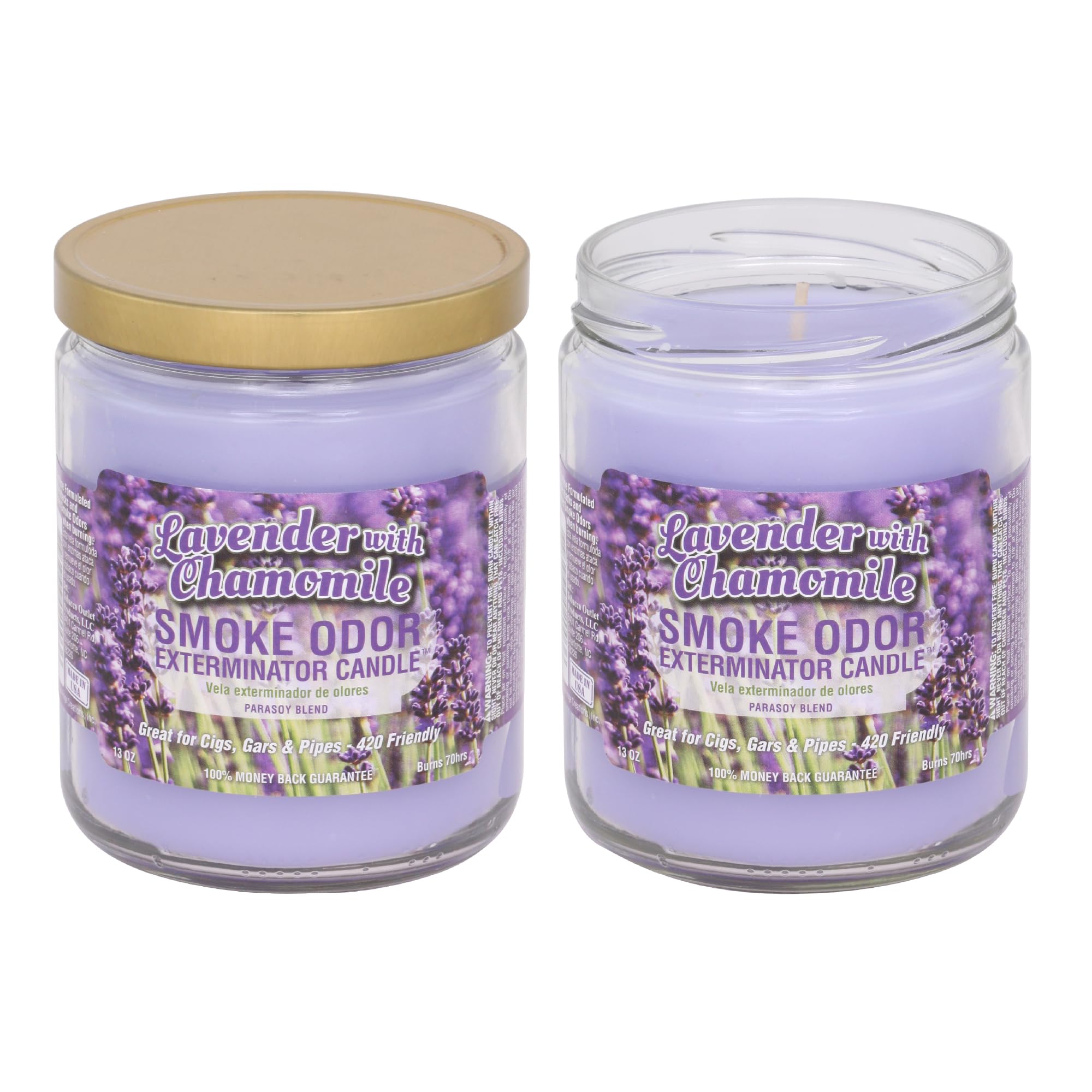 13 oz Jar Candles Lavender Chamomile, Pack of 2