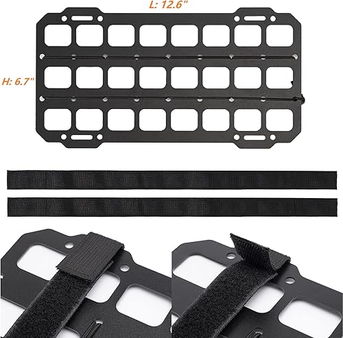 Miniatura 5 de Organizador de visera solar para automóvil, panel rígido MOLLE, estante de engranajes tácticos, bolsa de herramientas EDC para bolsa de