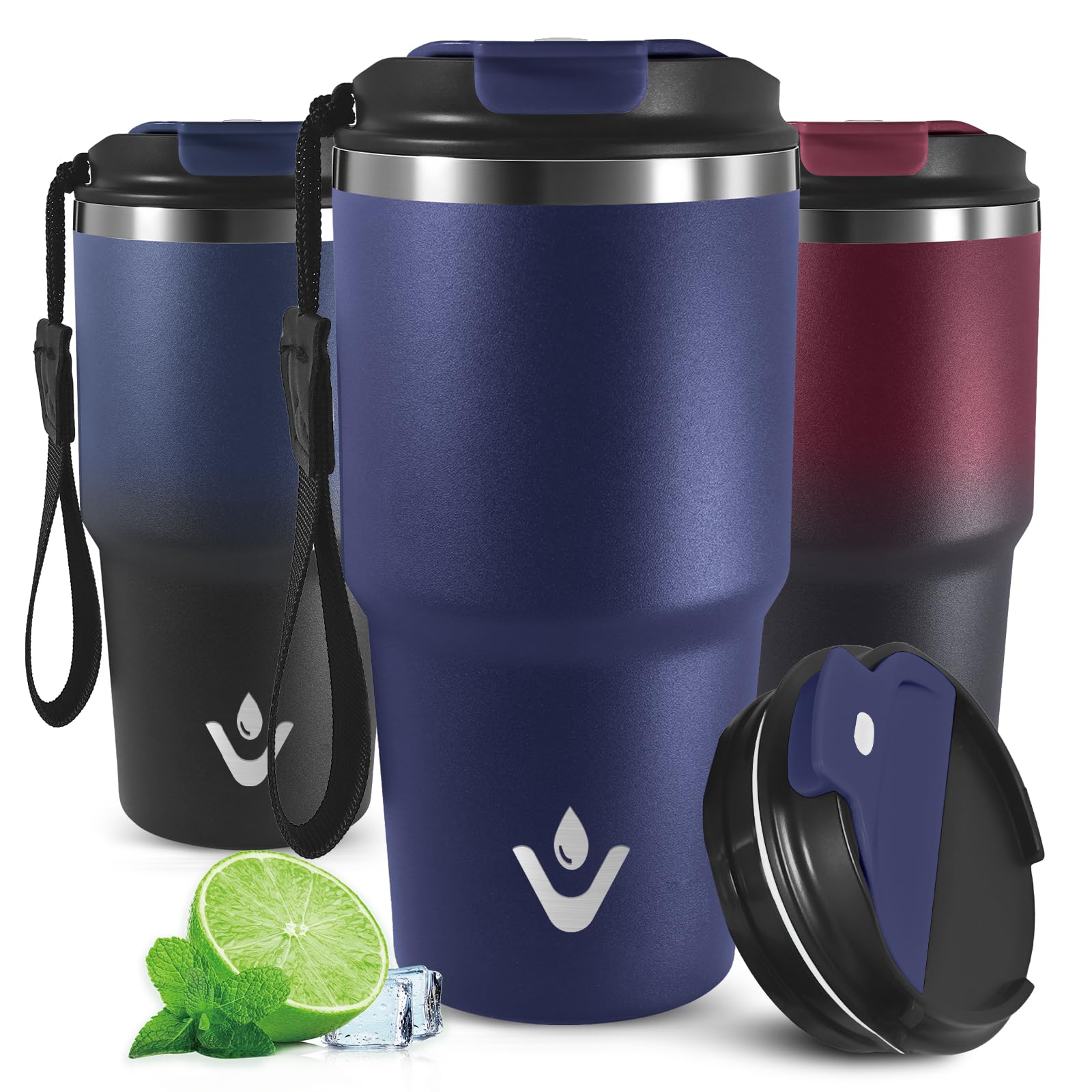 Mujigaga 20oz Thermal Mug, Leak Proof Coffee Thermos, Vacuum Insulated Coffee Mug for Hot and Cold Beverages, Airtight Portable Thermal Cup for Work, School, Office