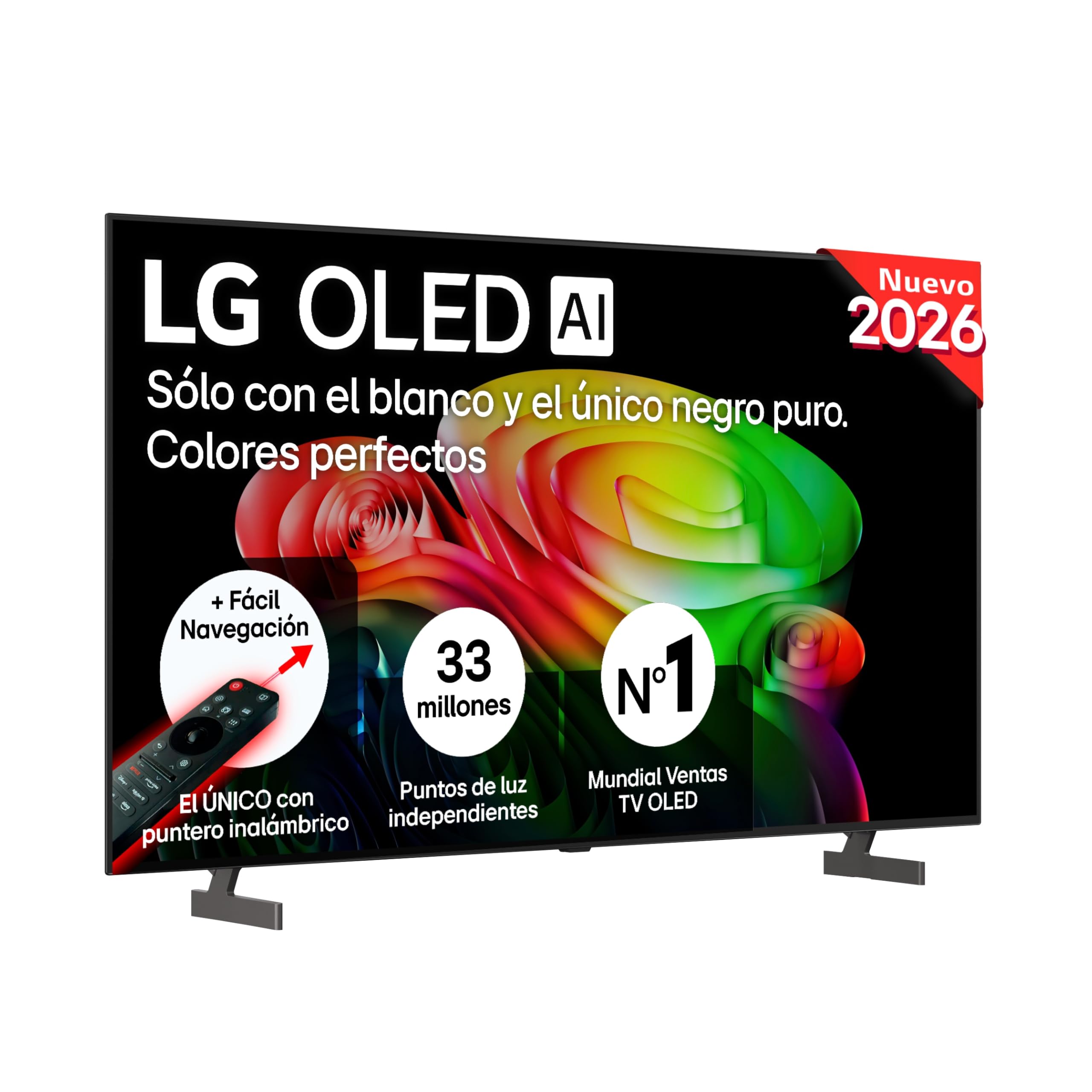 LG OLED65B65LA – Smart TV OLED AI 65″ 4K Sin Reflejos 98.3%, 2026