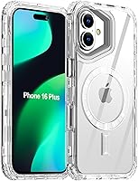 Vista 16 de AICase Funda para iPhone 16 Pro Max, transparente construida para MagSafe, 3 en 1, resistente protección contra caídas, a prueba de golpes, caídas