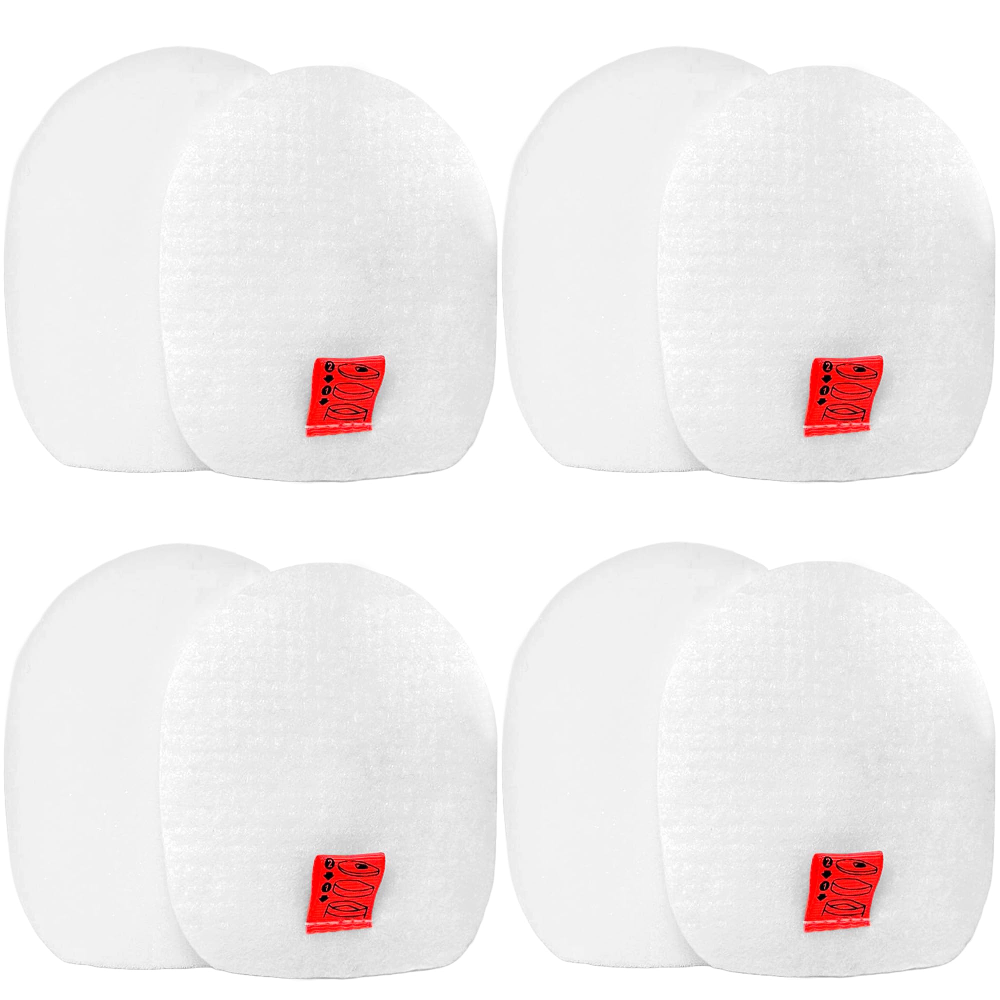 Dlh Western Replacement Filters for IZ440H Filters Shark Rocket Pet Pro, IX140, IX141, IX142, IZ140, 4 Foams and 4 Felt Filters