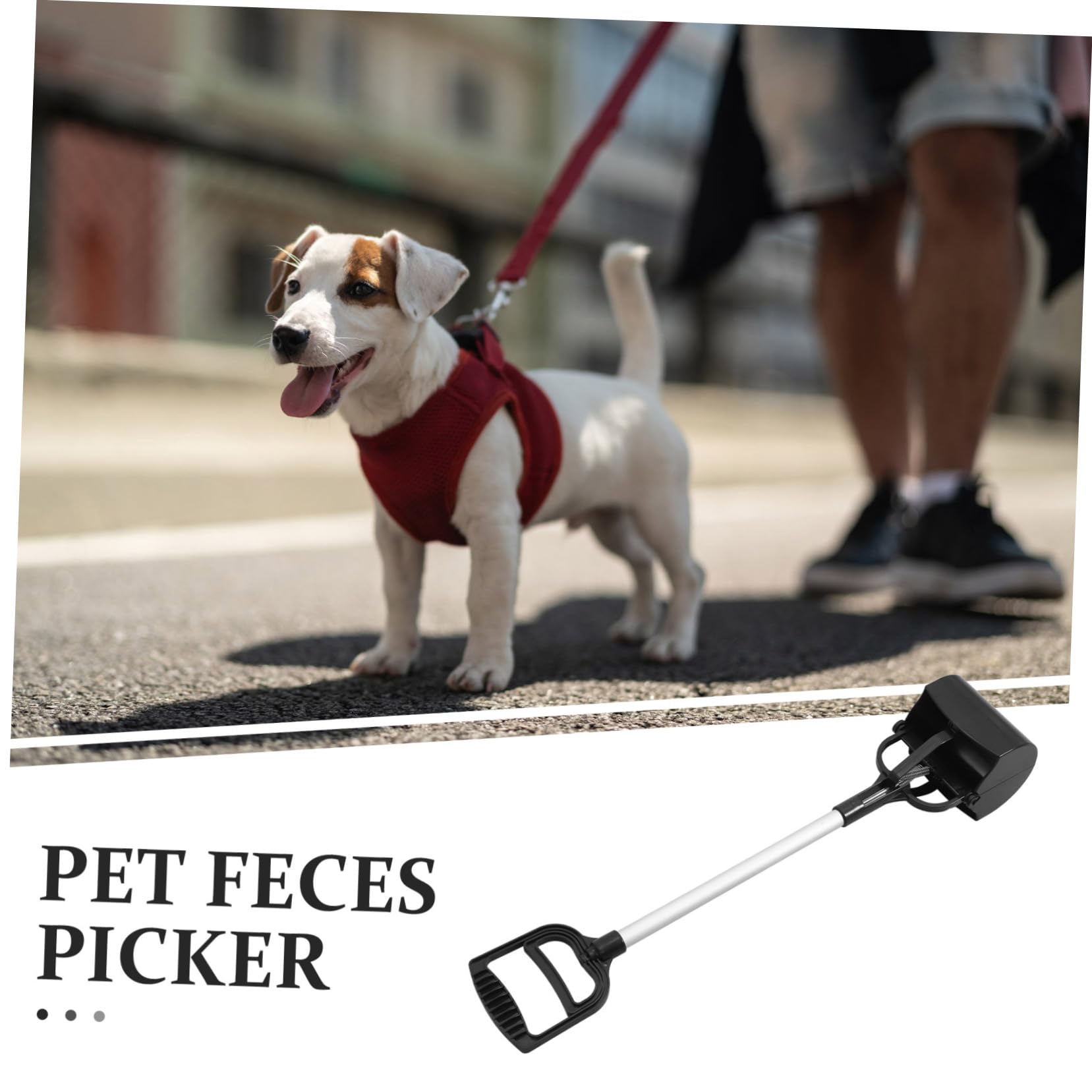 Ramasse-Crottes pour Animaux de Compagnie Long Manche Outil Pratique de Nettoyage et Solide pour et Chiens Couleur Aléatoire