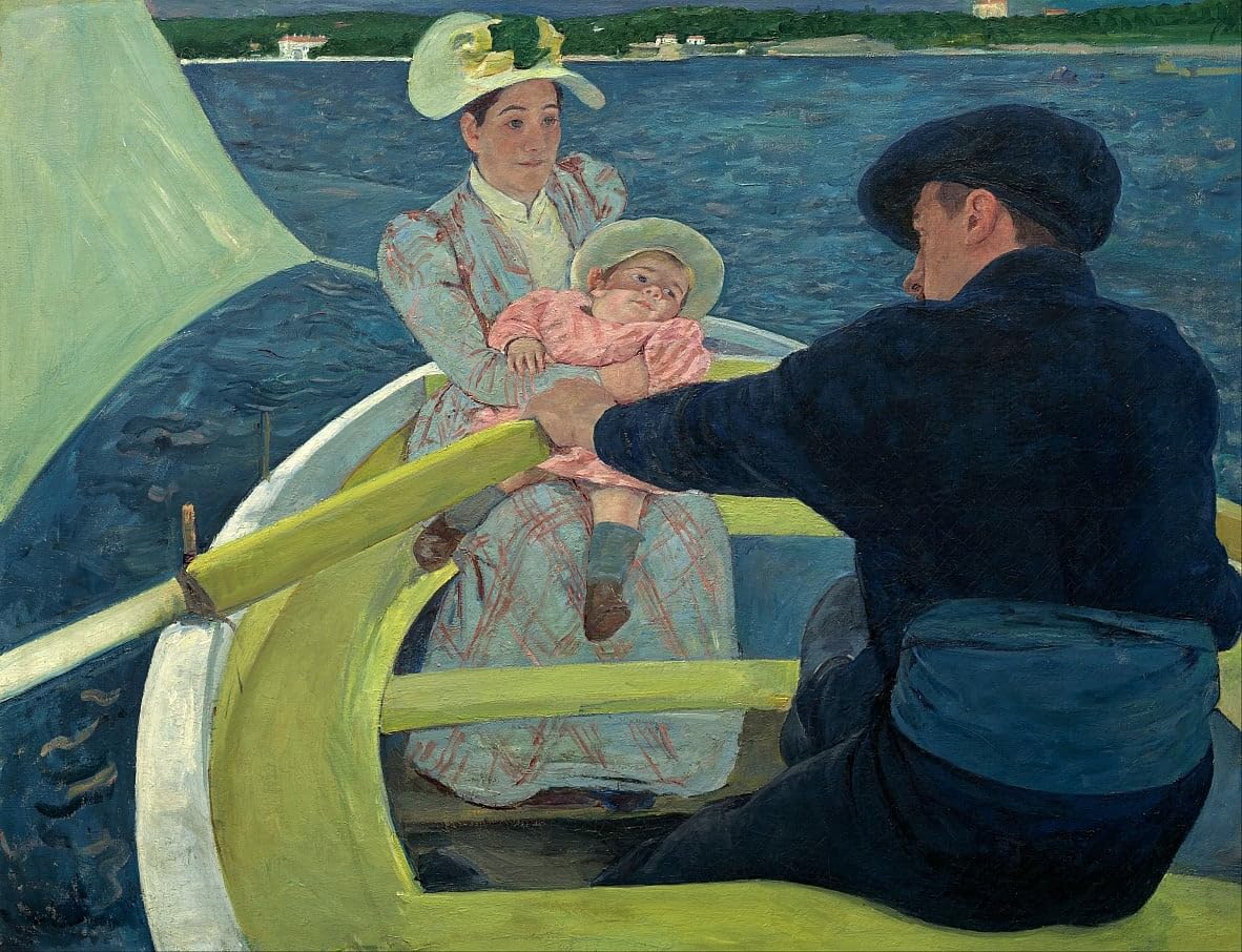 La fiesta del canotaje lienzo de Mary Cassatt para decorar salones luminosos 5