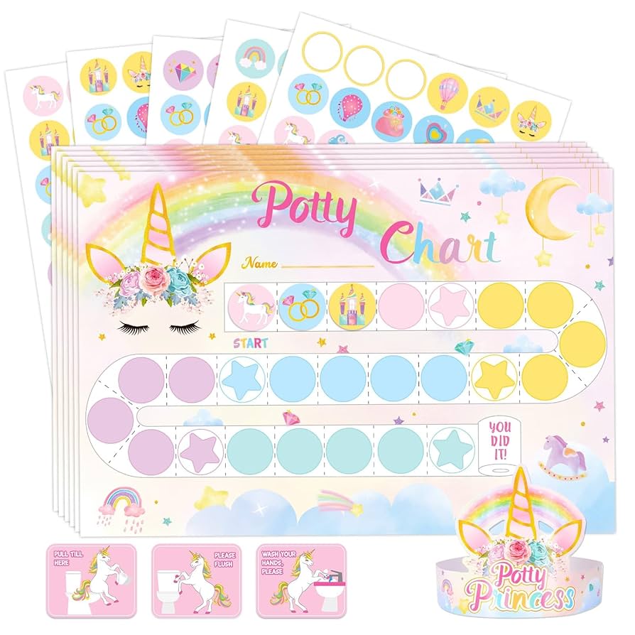 amazon-com-wernnsai-unicorn-potty-training-chart-toilet-reward-system-with-270-stickers-and-crown-for-girls-toddlers-ideal-birthday-gift-baby for Free Printable Potty Training Chart Printable Girl Amazon.com: WERNNSAI Unicorn Potty Training Chart - Toilet Reward System With 270 Stickers and Crown for Girls Toddlers - Ideal Birthday Gift : Baby for Free Printable Potty Training Chart Printable Girl