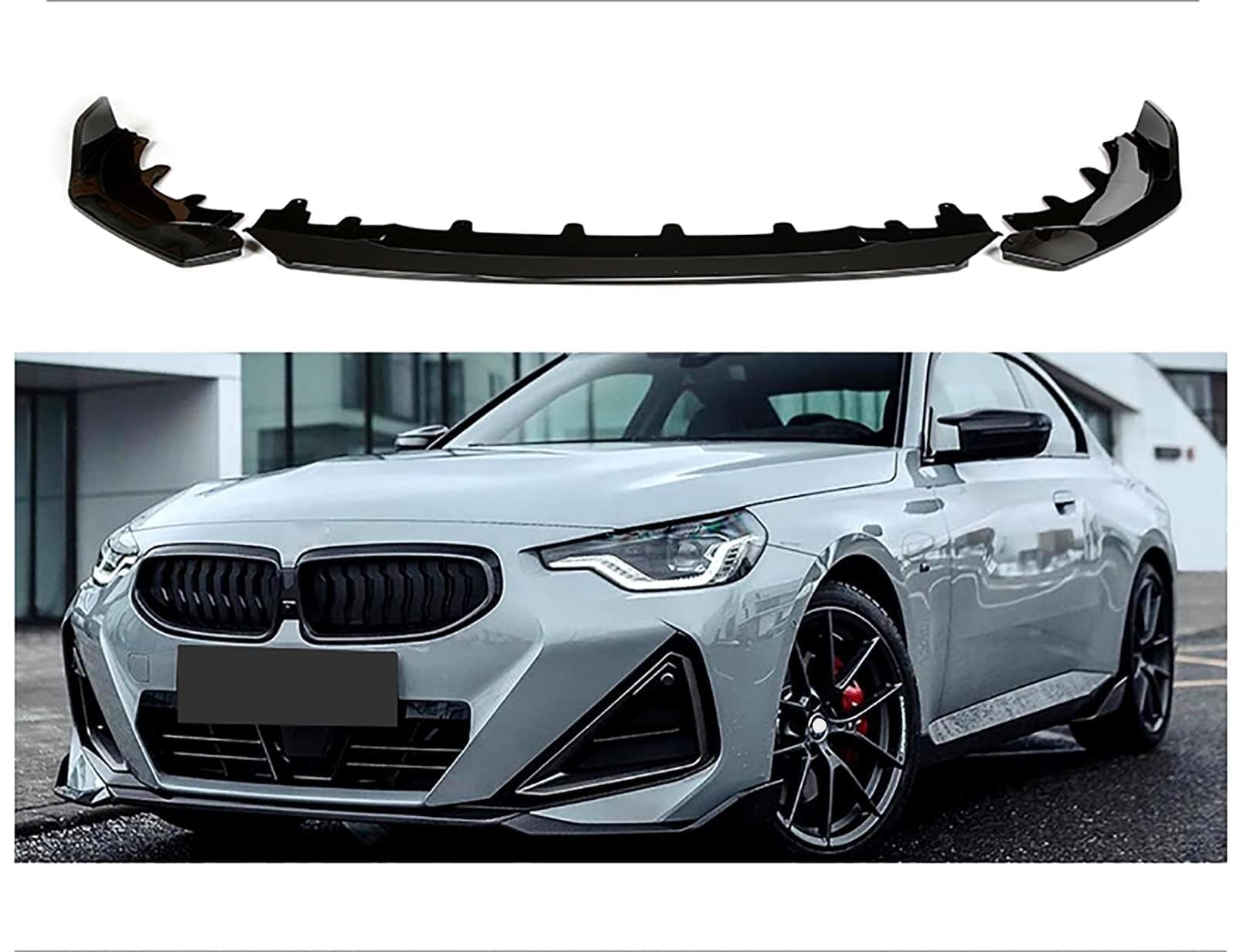 Spoiler de lèvre de pare-chocs avant BMW 220i 225i M240i G42 2022+