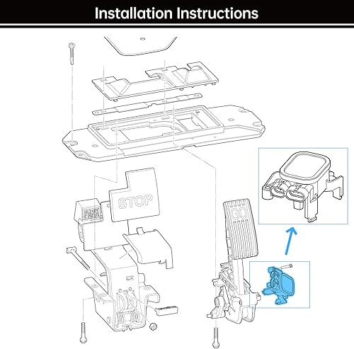 Miniatura 2 de Geggkake MCOR 4 para Club Car Precedent & DSCarryall 2012-up, acelerador del potenciómetro del acelerador, OEM # 105116301