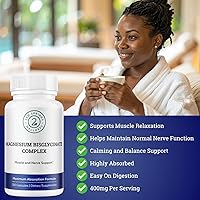 Vista 5 de Complejo de bisglicinato de magnesio 400 mg - Albion TRAACS Magnesio quelado para una máxima absorción - Suave para el estómago, suplemento