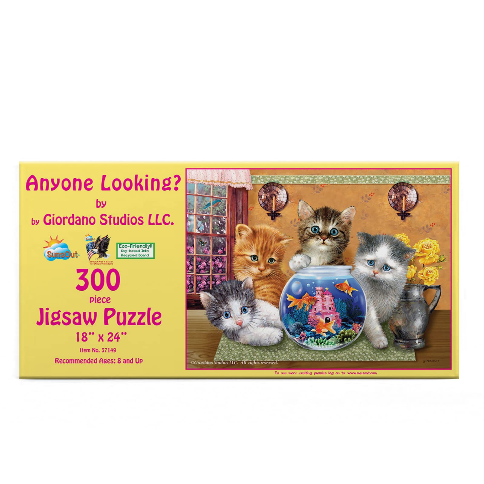 SunsOutSUNSOUT INC - Anyone Looking - 300 pc Jigsaw Puzzle by Artist: Giordano Studios - Finished Size 18" x 24" - MPN# 37149