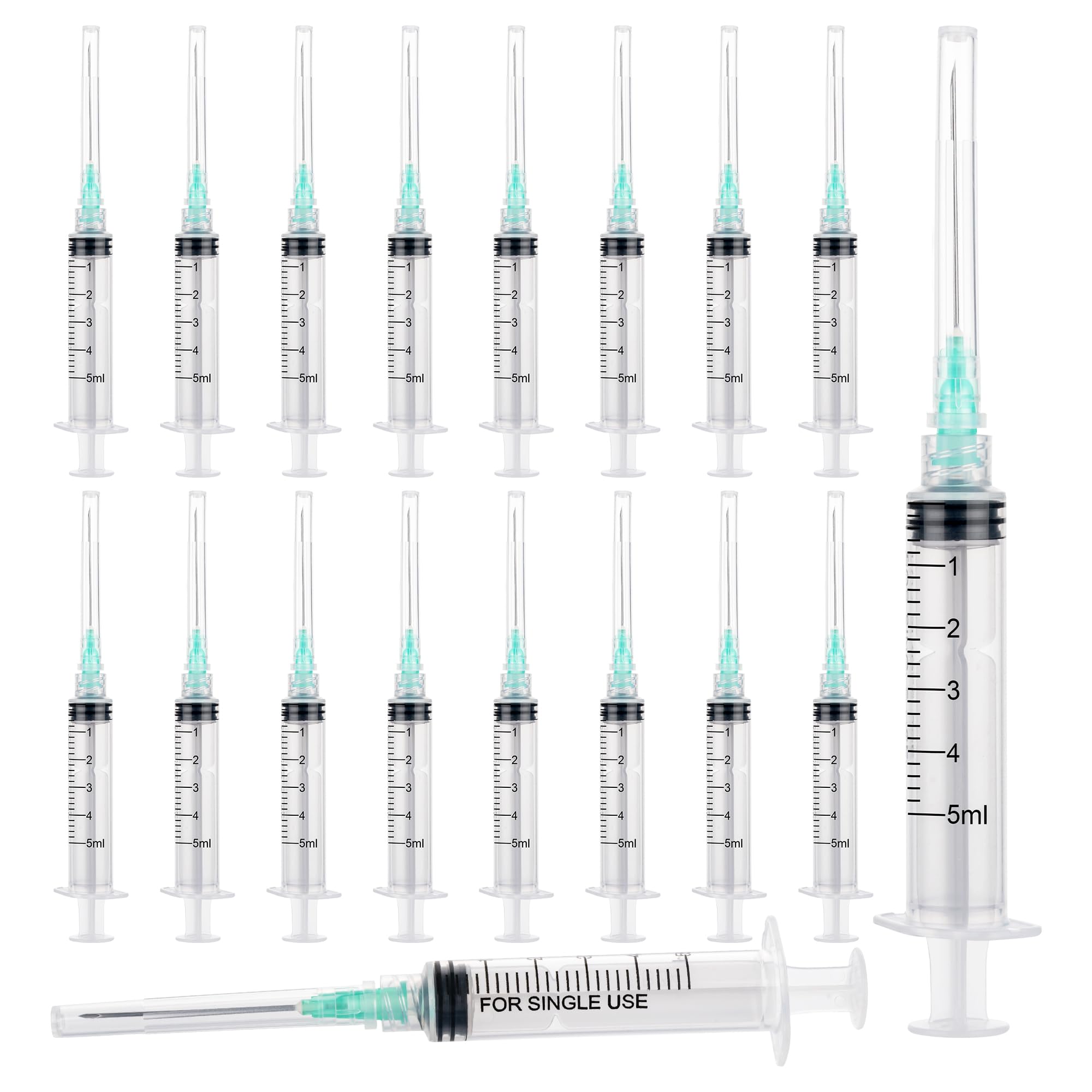 25 Gauge 1 inch Syringes Luer Lock Disposable Syringes for Scientific Labs, Industrial Adhesives, Refilling Inks,Individually Wrapped,100 Pack — Amazon image 9