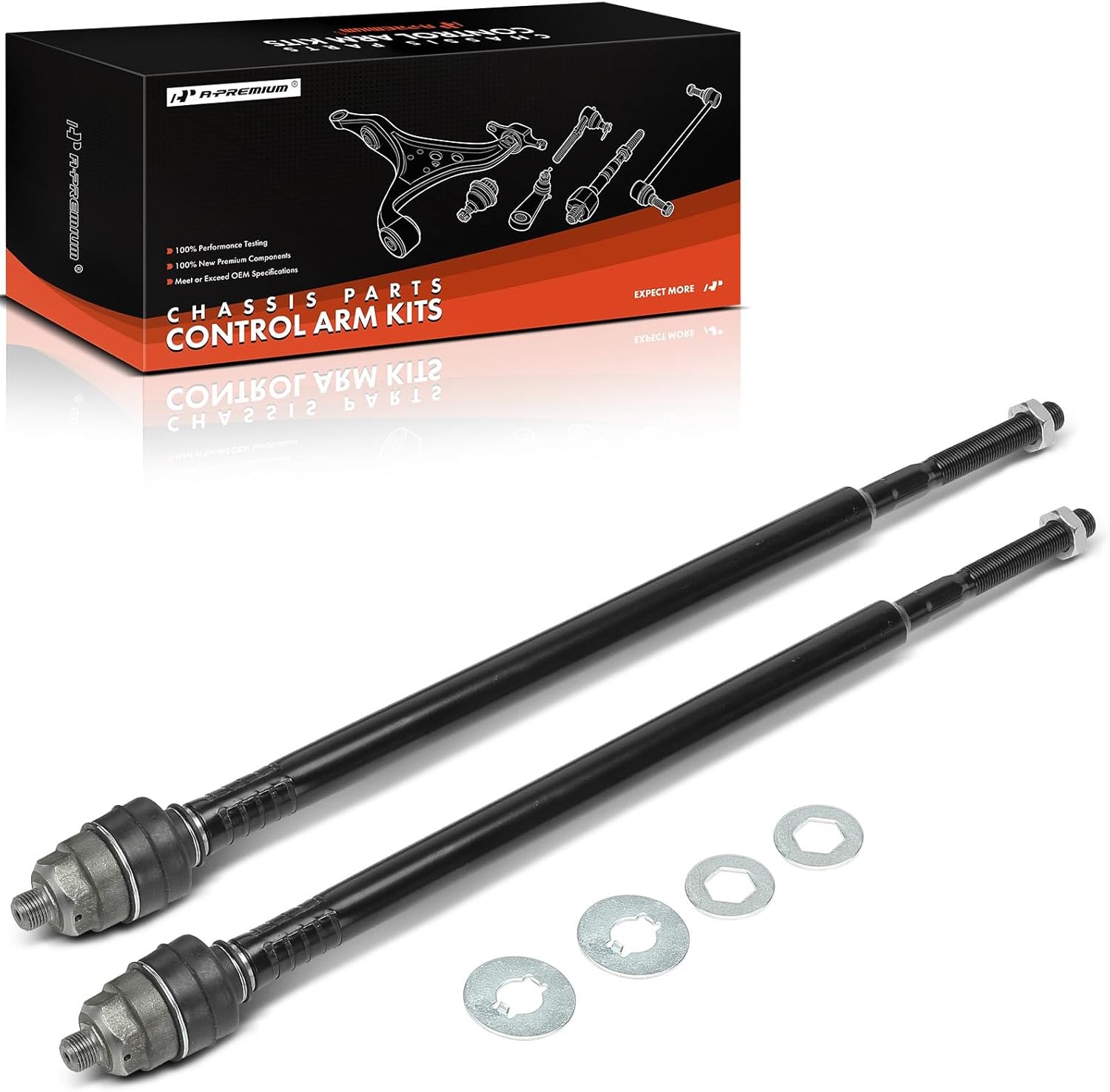 A-Premium 2 x Front Inner Tie Rod Ends, Compatible with Acura RSX 2002 2003 2004 2005 2006