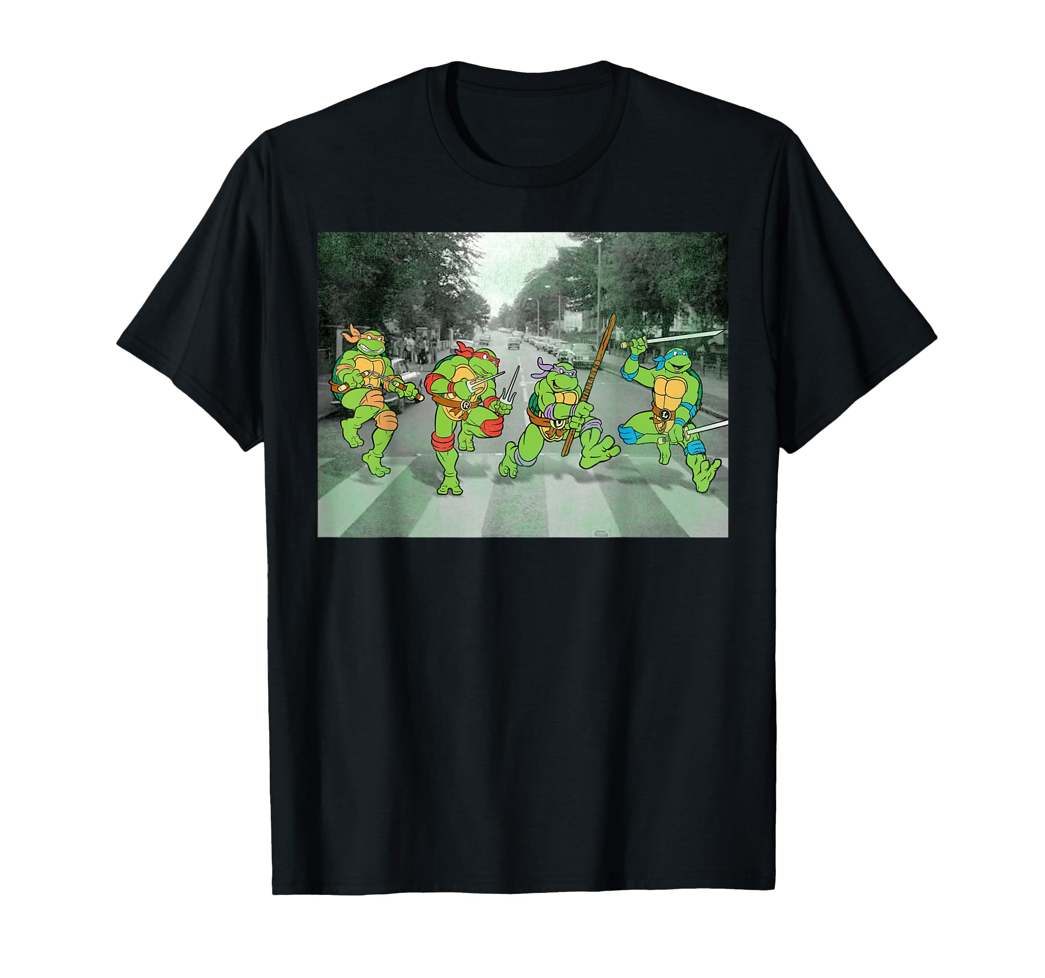 Teenage Mutant Ninja Turtles Road Crossing Parody T-Shirt T-Shirt