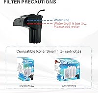 Vista 6 de KollerCraft, juego para acuario de 6.5 galones con filtro interior e iluminación LED