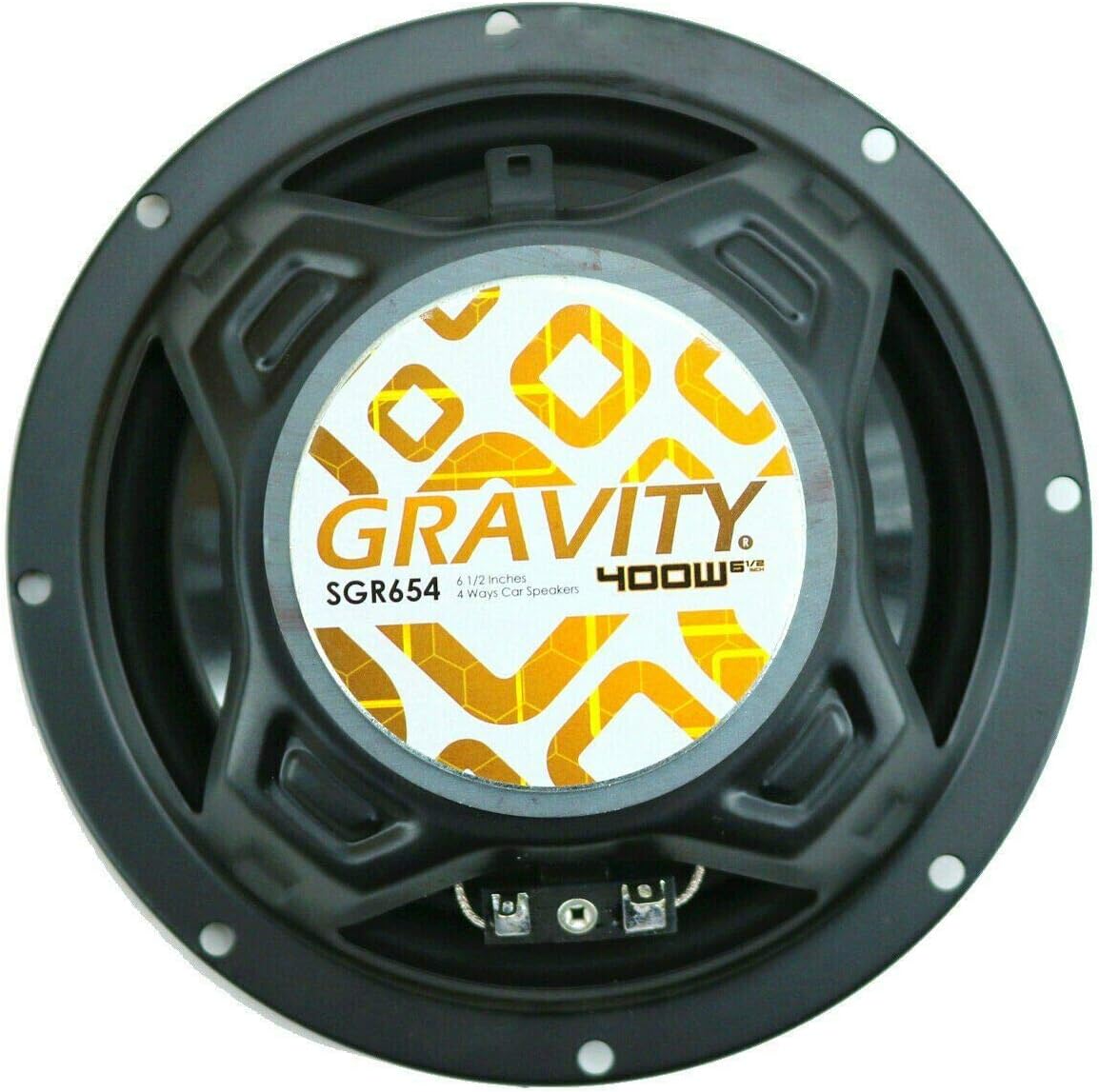 Promo 40% OFF Gravity SGR654 6.5 Inch 4-Way Car Audio Full Range Speakers - 800Watts Maximum Power Handling Moisture Resistant Rubber Surround Frequency Response- 60Hz- 20KHz -Pair