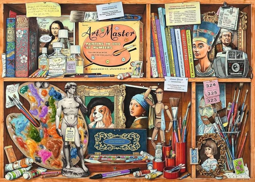 Amazon.com: Ravensburger The Artist's Cabinet 1000 Piece