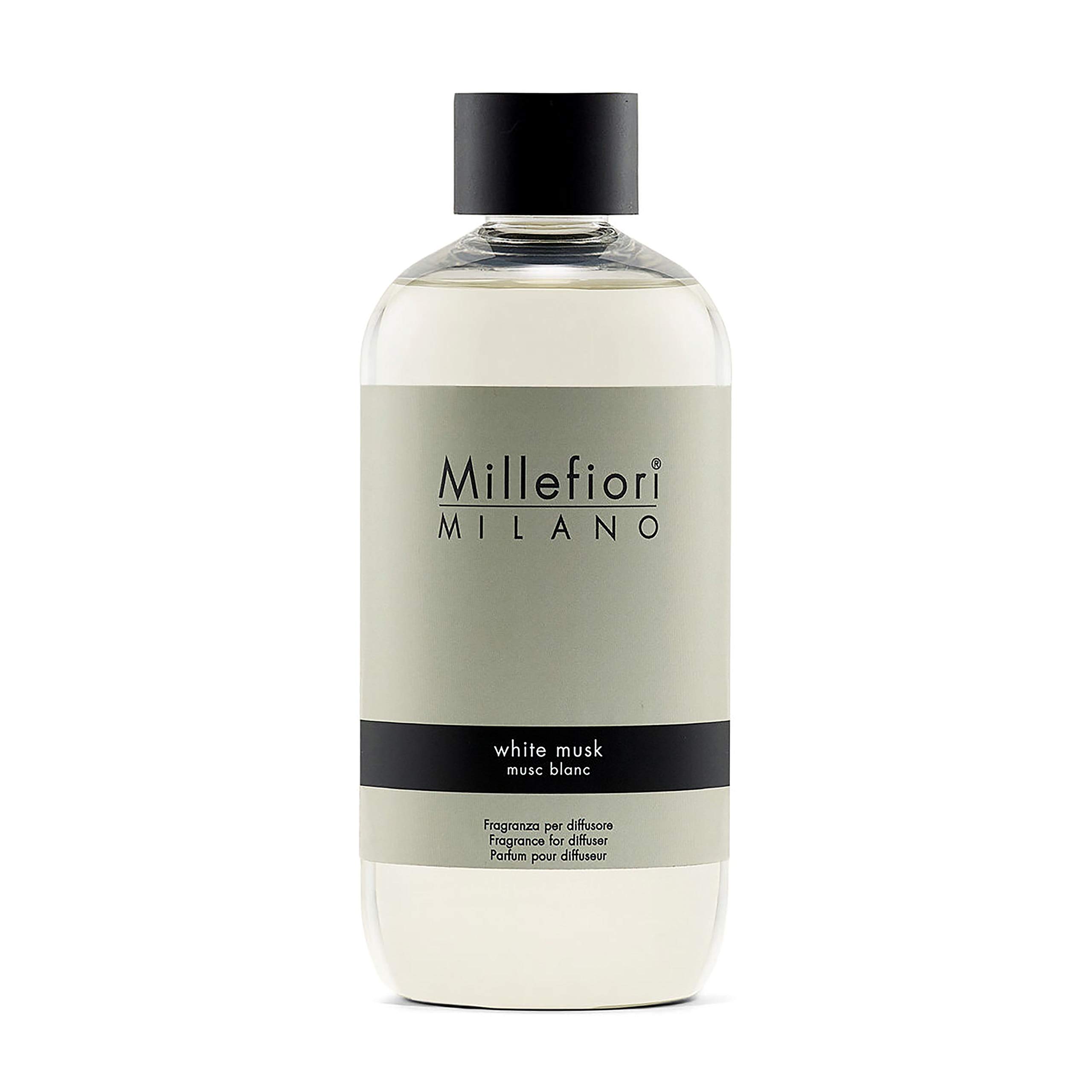 Millefiori Milano Scented Reed Diffuser Refill | White Musk | 250 ml