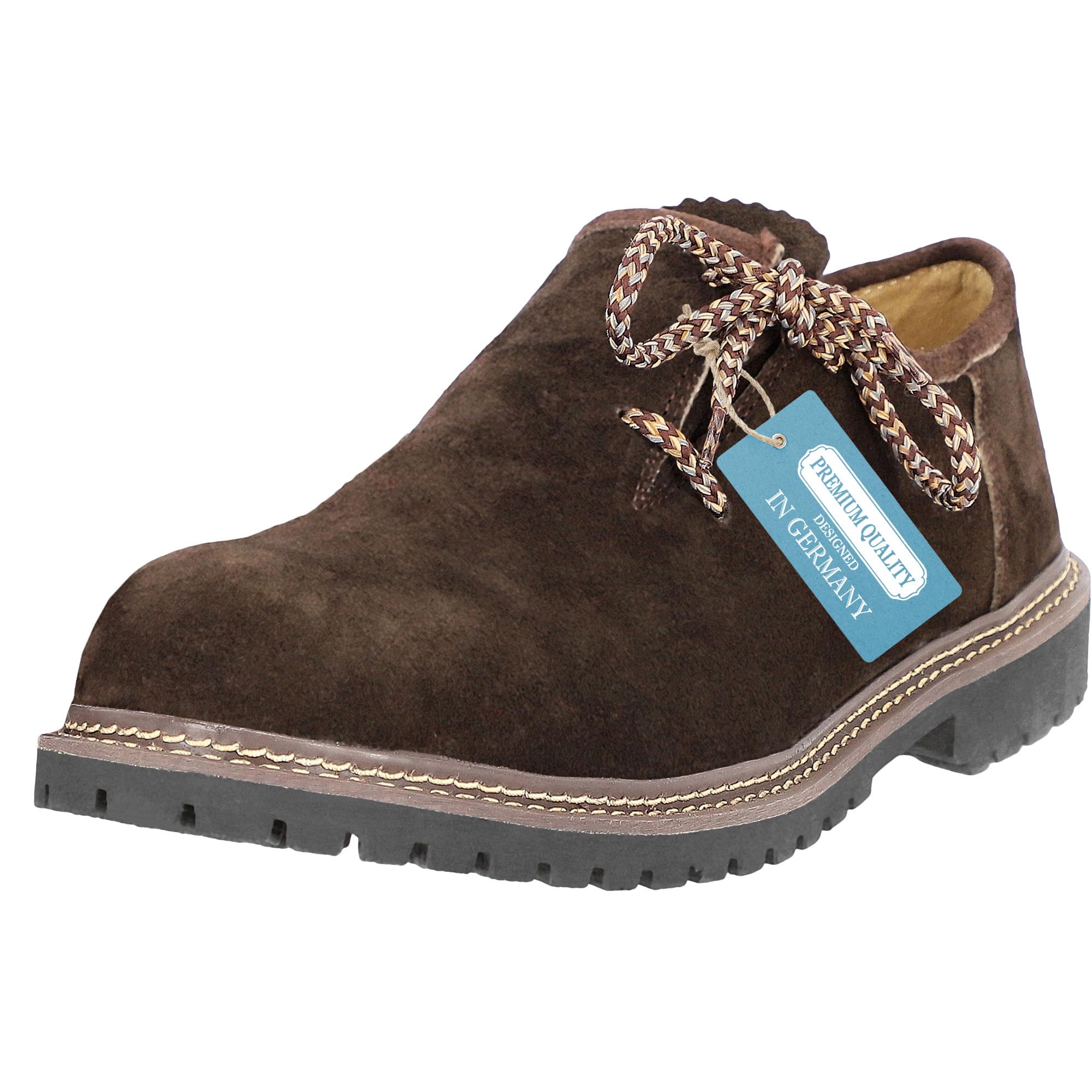 Steigenhöfer Trachtenschuhe Herren - Haferlschuhe für Männer - Florian - Echtes Wildleder - Optimale Passform und traditionelles Design - Echtleder Herrenschuhe fürs Oktoberfest und Feierlichkeiten