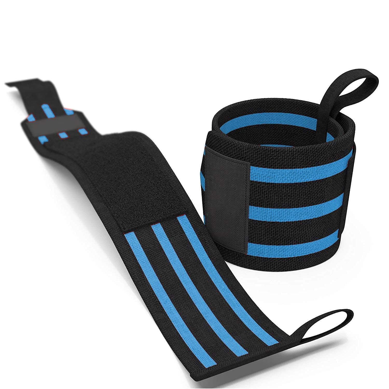 Fit Div™ Wrist Wraps with Thumb Loop for Weightlifting, Powerlifting, Gym, and Crossfit - Best Wrist Support Band for Men and Women-image-14