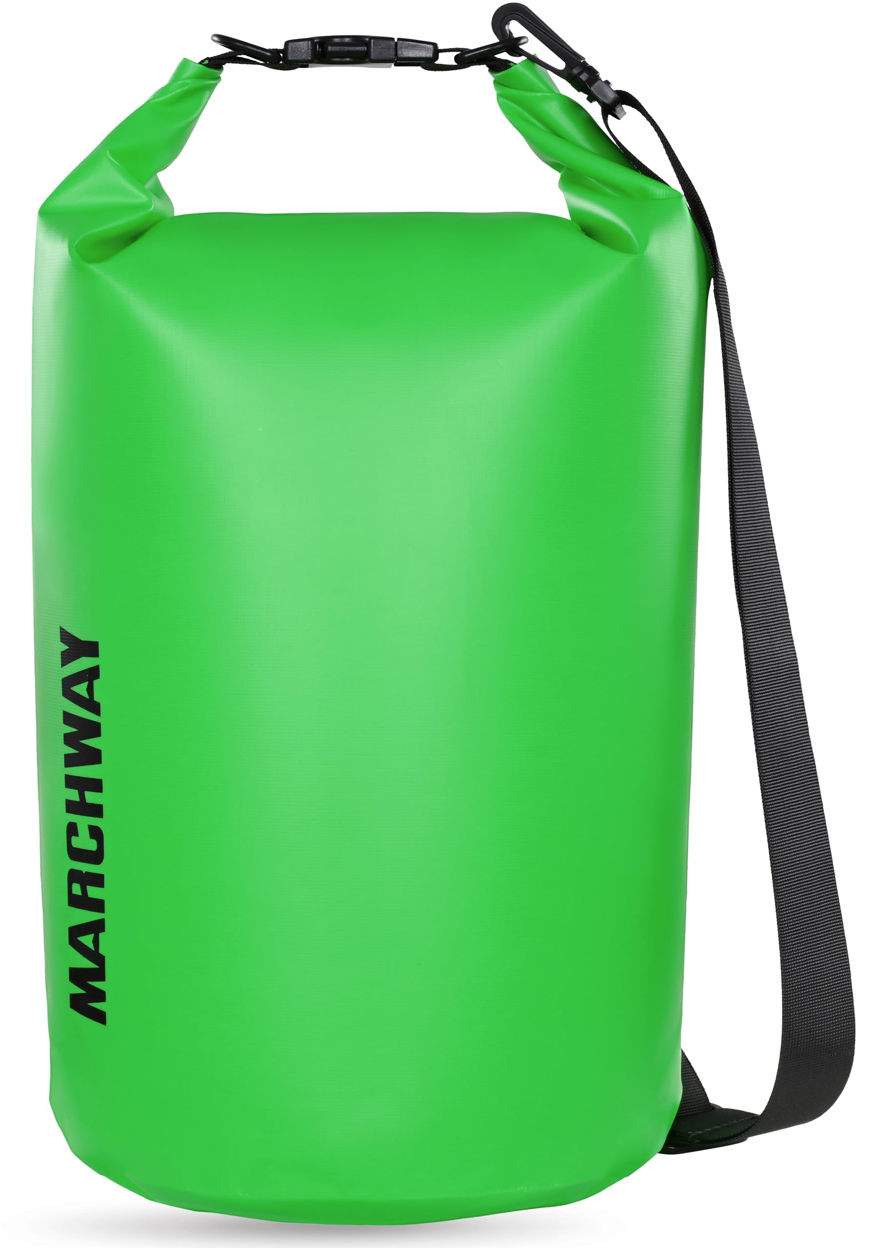 MARCHWAY Floating Waterproof Dry Bag Backpack 5L/10L/20L/30L/40L, Roll Top Sack Keeps Gear Dry for Kayaking, Rafting, Boating, Swimming, Camping, Hiking, Beach, Fishing (Green, 20L) โ image 1