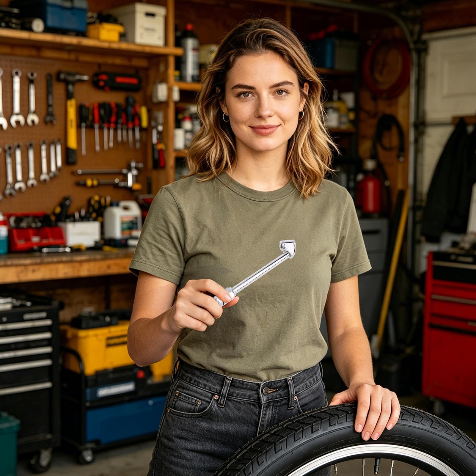 Reifenfutter – Doppelkopf-Luftfutter, Reifenfülldüse, Schnellsteck-Luftventil-Manometer Für Auto, LKW, Motorrad, Fahrrad | Reparatur, Garage, Haus, Teile, Waschmaschine, Werkstatt, Automechaniker, Ser