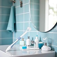 Vista 2 de Jowxsx Cepillos de dientes azules de 3 caras Cepillos de dientes manuales para adultos Cepillo de dientes de cerdas suaves para cepillos de dientes