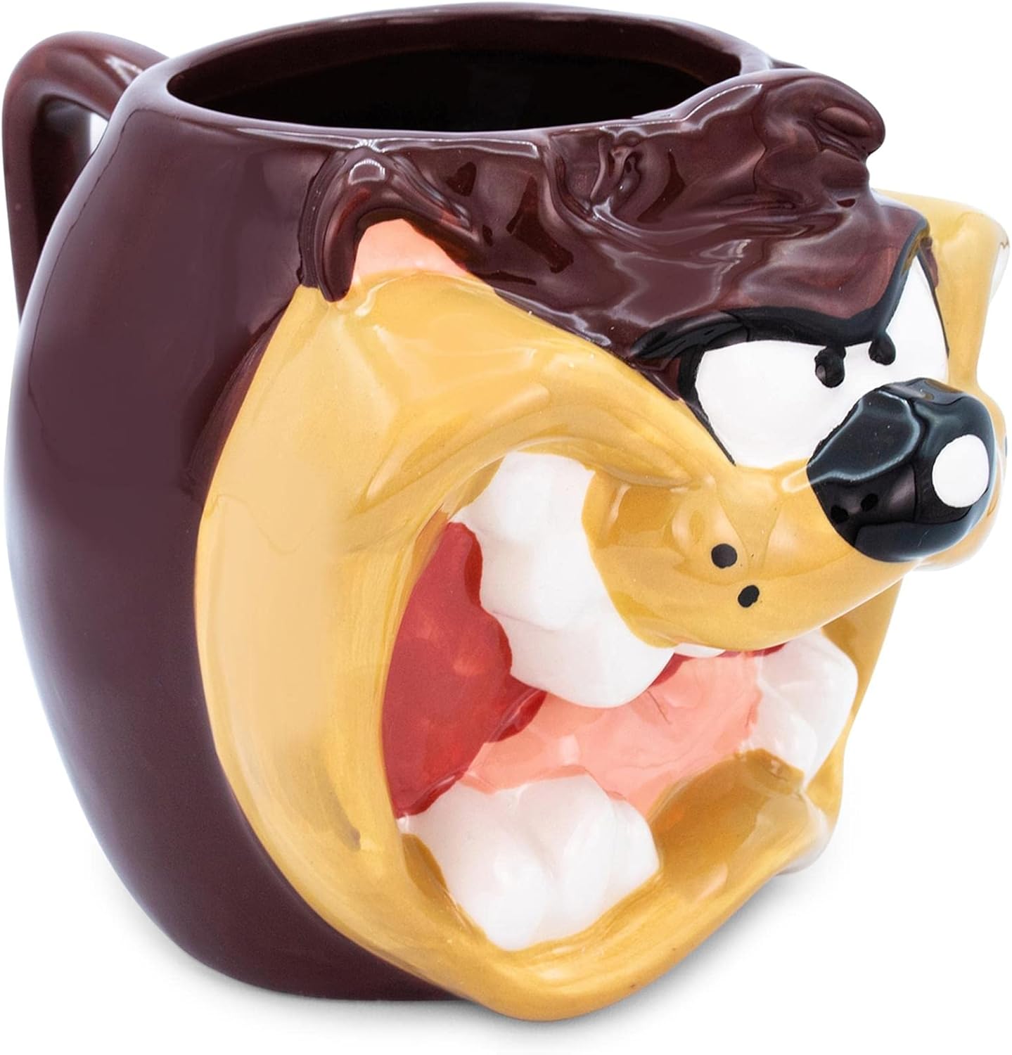 Silver Buffalo Looney Tunes Taz Face Ceramic 3D Sculpted Mug, 24-Ounces
