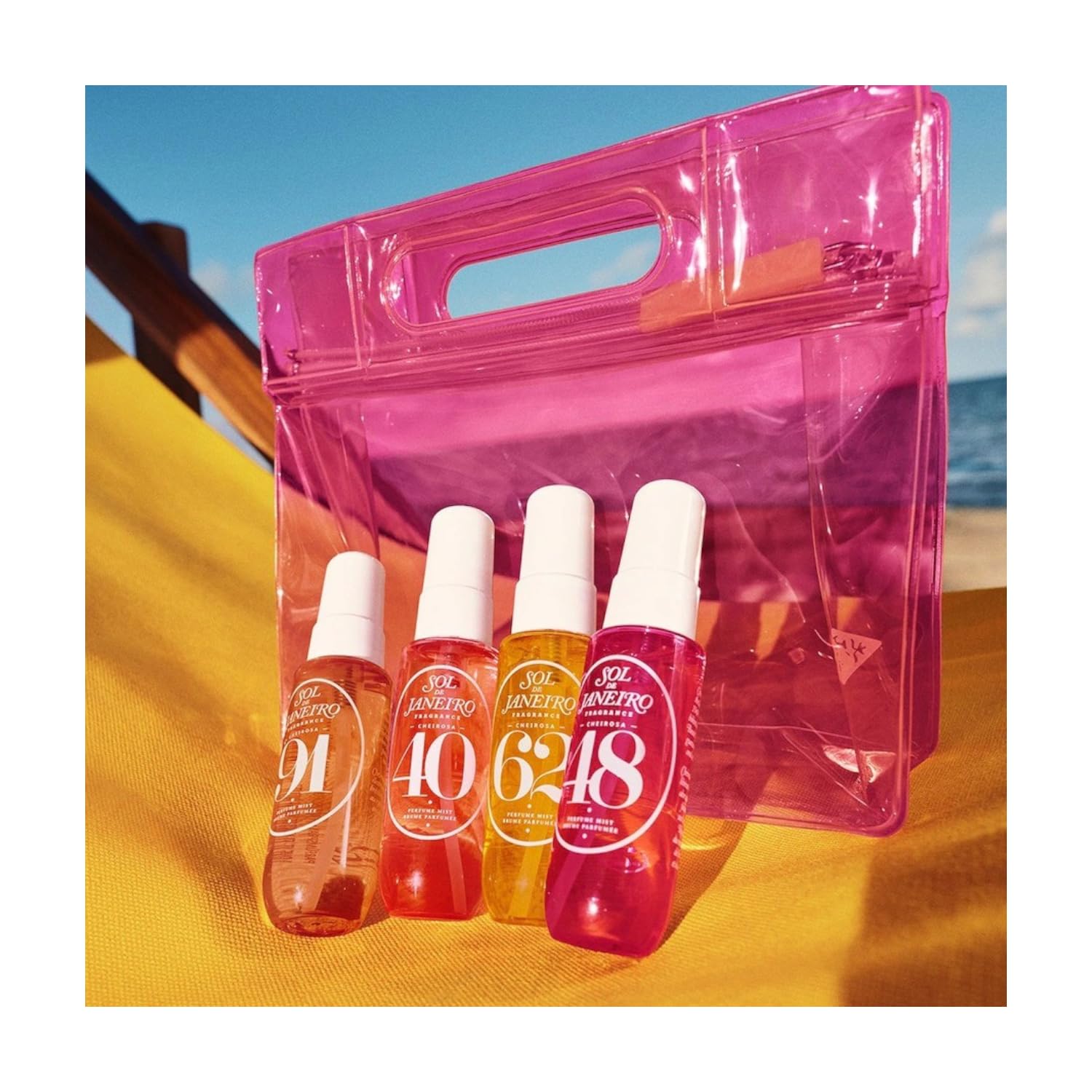 Sol de Janeiro Cheirosa Discovery Set Ipanema Sunset 4 Perfume Mists, Cheirosa 40, 62, 91 y 48, 30 ml cada uno