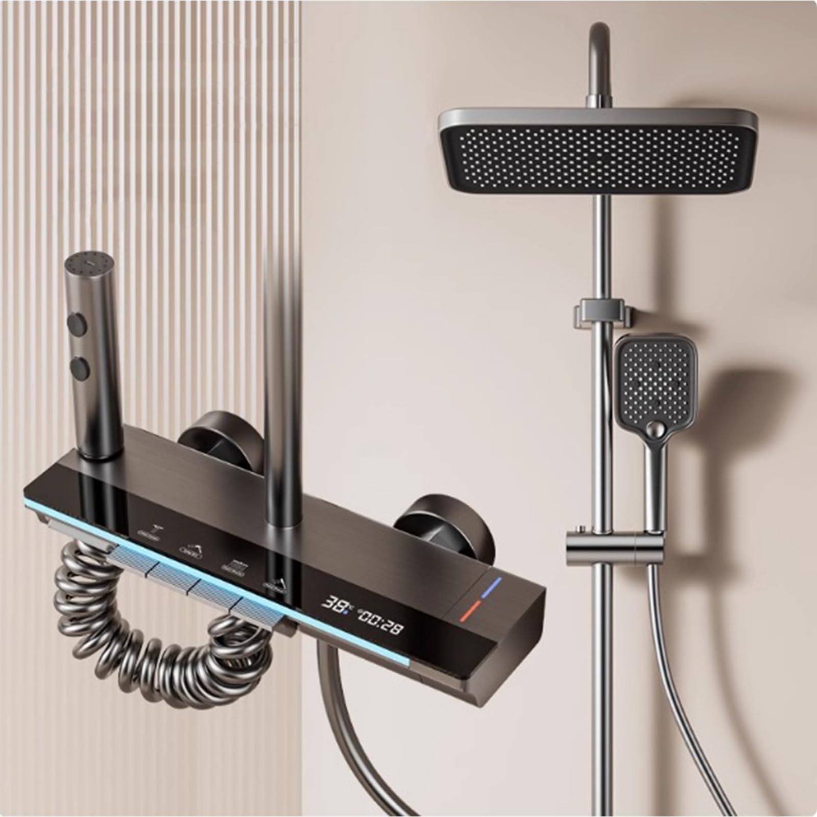 Ensemble de douche à effet pluie pour une thalasso relaxante à la maison