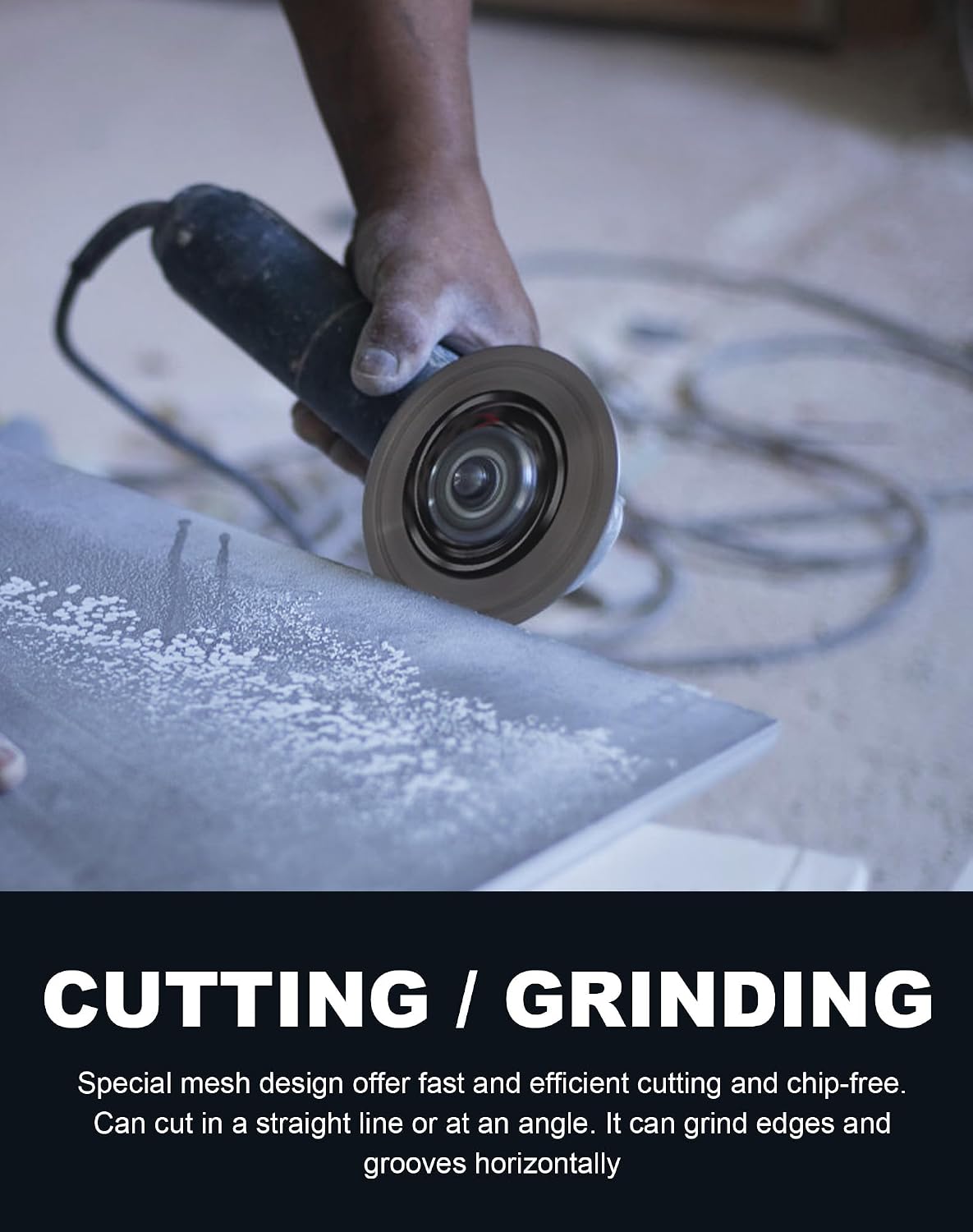 2 Pack-4.5" Tile Blade Ceramic Cutting Blade for Cutting and Grinding Porcelain Tile Granite Marble