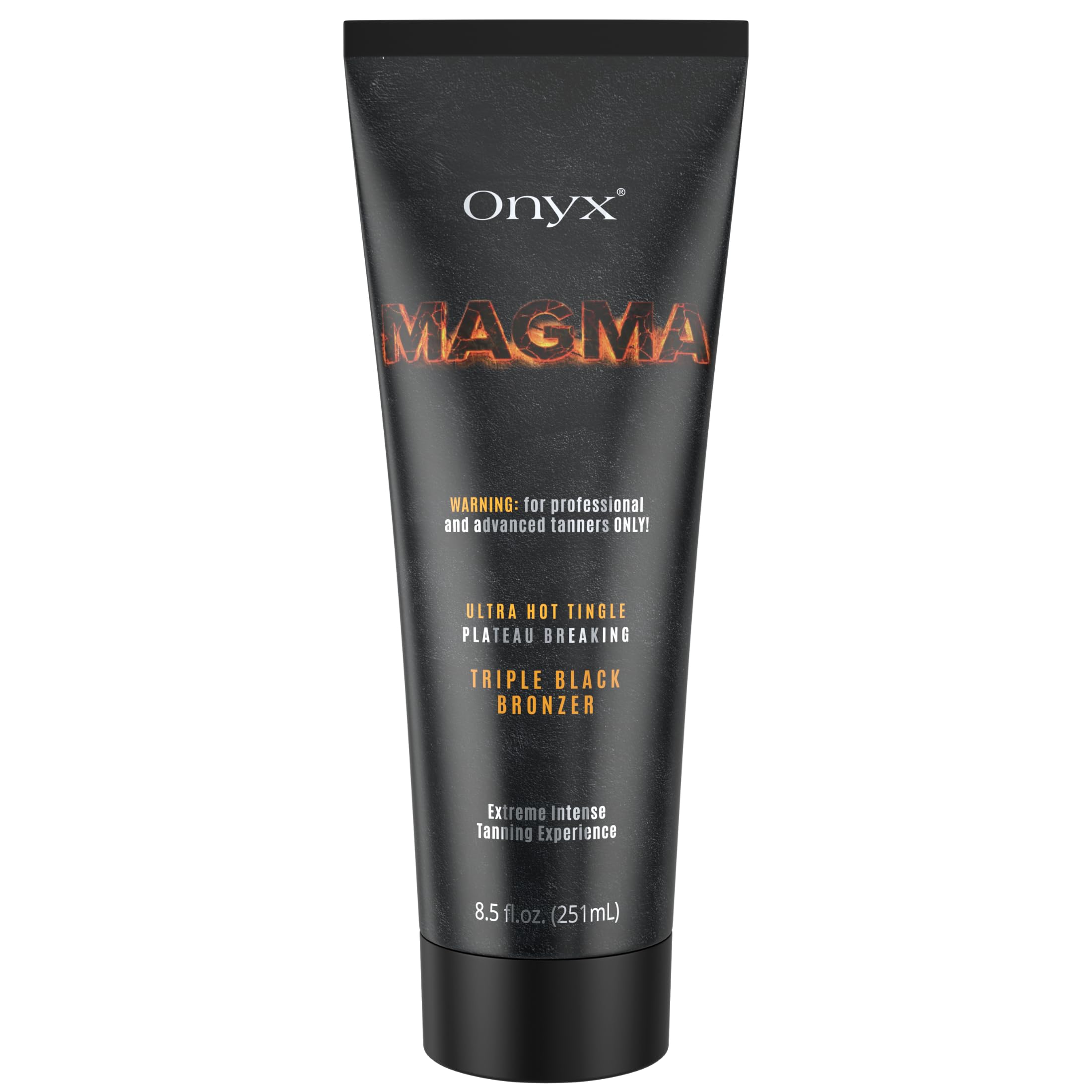 OnyxMagma - Ultra Hot Tingle Triple Black Bronzer - For Advanced Tanners Only - Plateau Breaking Formula - Intense Tanning Experience