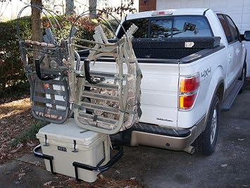 Viking Solutions Stack Rack II Hitch-Mounted Gear Rack - Rugged Foldable Easy to Use Two-Level Carrying System