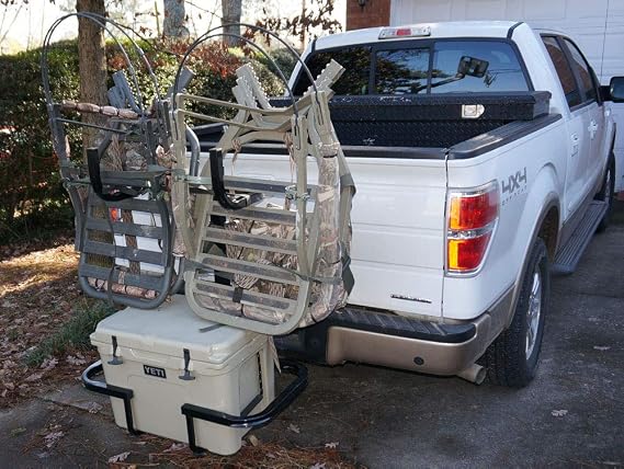 Viking Solutions Stack Rack II Hitch-Mounted Gear Rack - Rugged Foldable Easy to Use Two-Level Carrying System