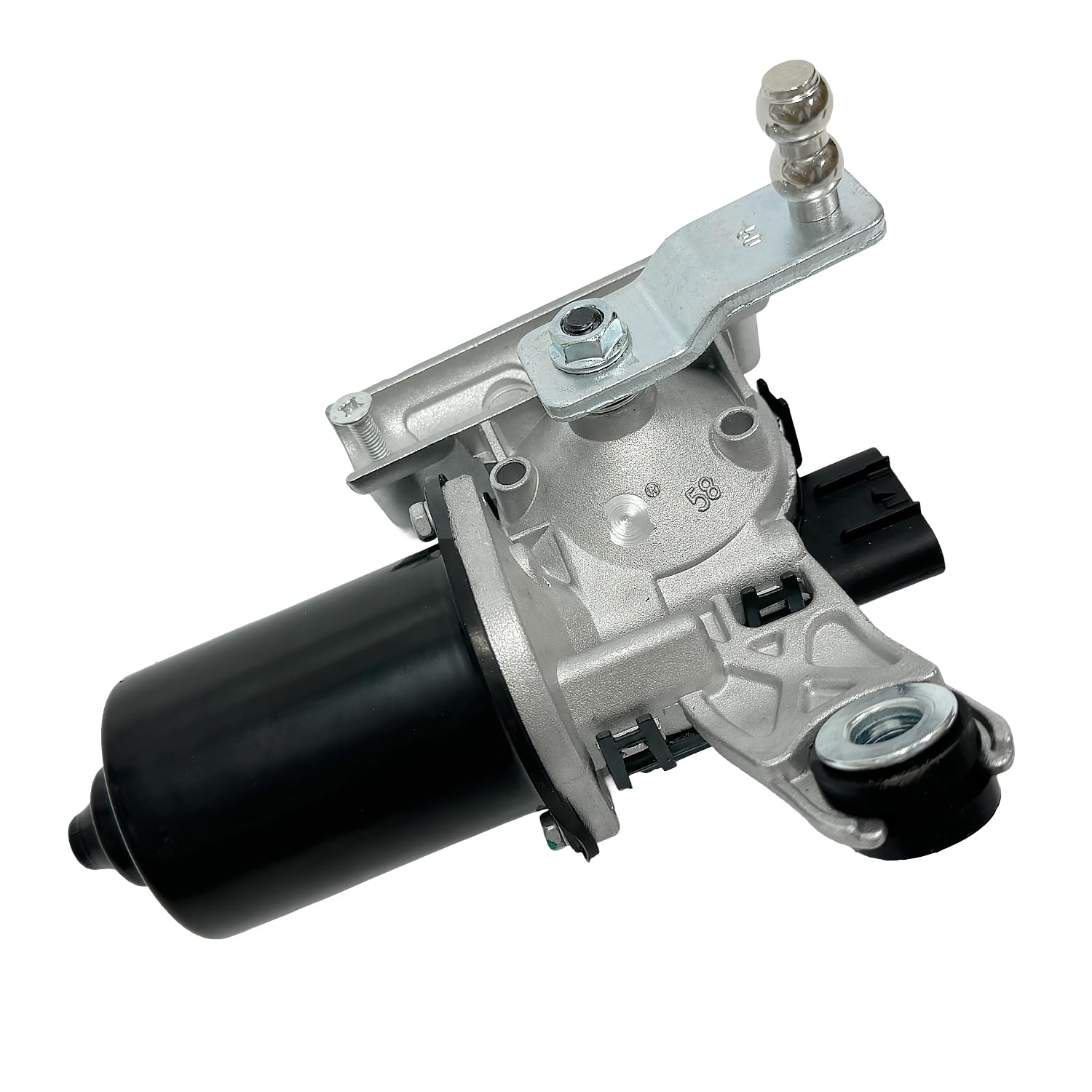 Front Windshield Wiper Motor Compatible with Dodge Ram 1500 2003-2009 3.7L 8.3L, Ram 2500 3500 2003-2010 5.7 6.7 8.0L, Ram 4500 5500 2008-2010 6.7L, Replaces 55077098AA, 55077098AC, 55077098AF