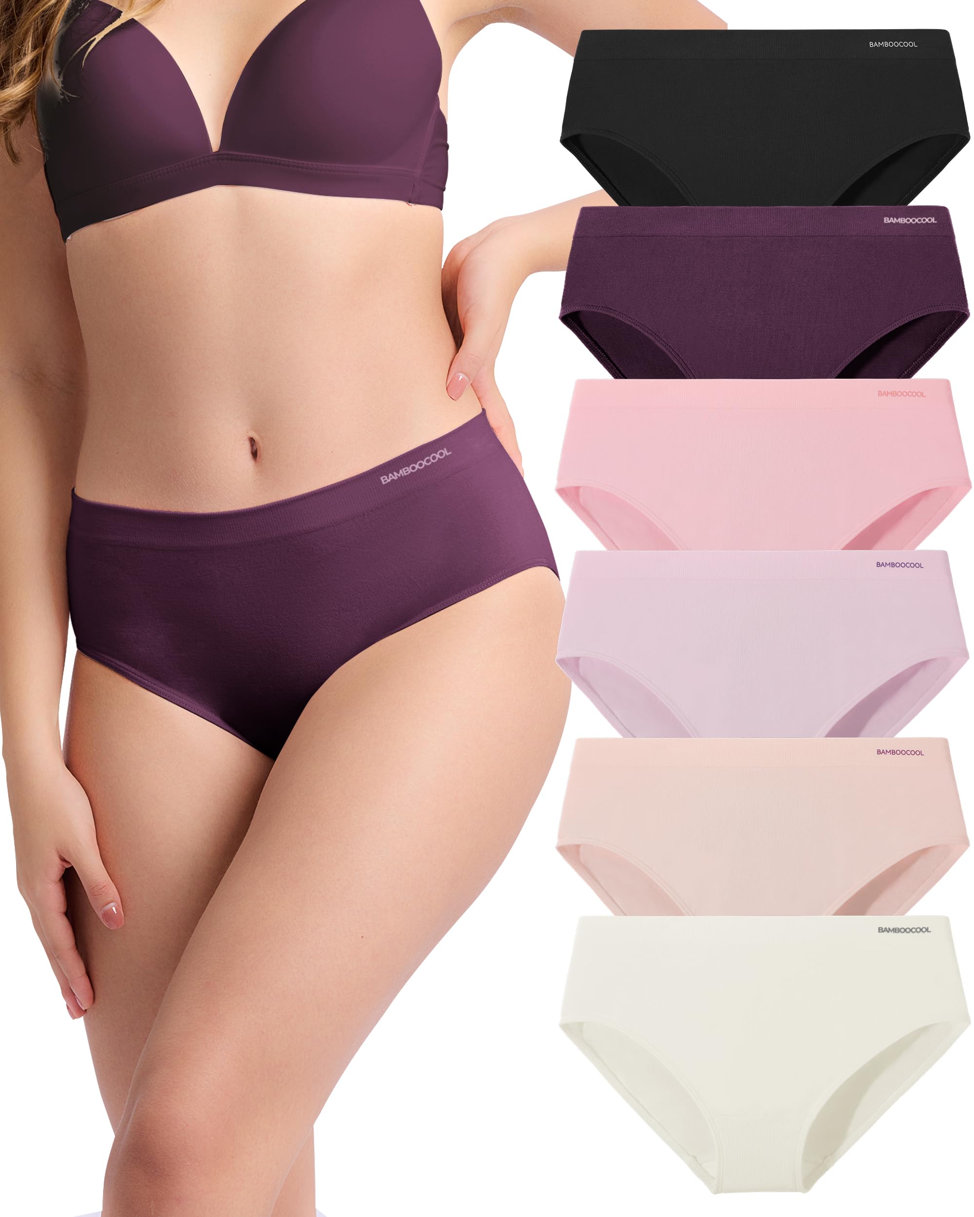 BAMBOO COOL smooth Bikini Panties (6-pack)