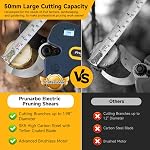 50mm Poignées de taille électrique compatibles avec la batterie Makita, Batterie à outils seulement, Secateurs professionnels, 2inch Capacité de coupe pour les grandes branches & Ébauche commerciale