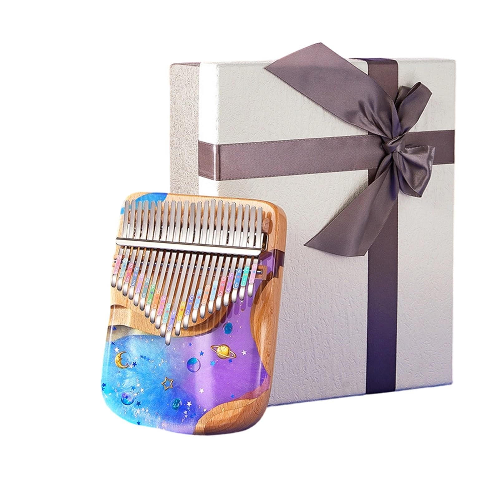 17 21 Tone Kalimba Instrument Dla Początkujących Z Pudełkiem Upominkowym Instrumenty Muzyczne Kalimba(21note6giftbox)