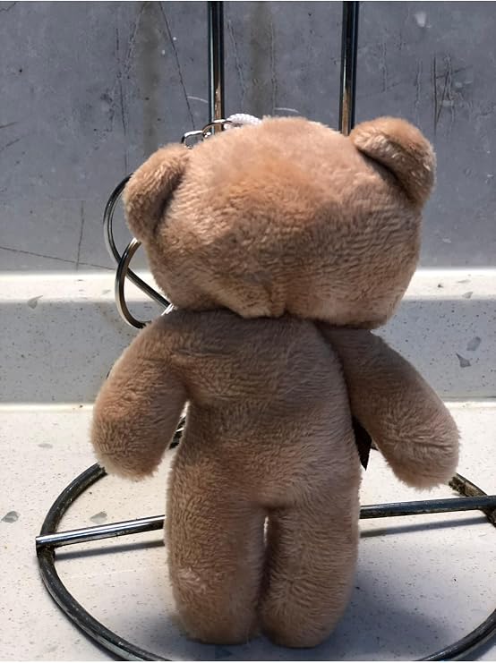 Sevimli Ayıcık Peluş Oyuncak Anahtarlık, 12 CM, Kahverengi, Unisex